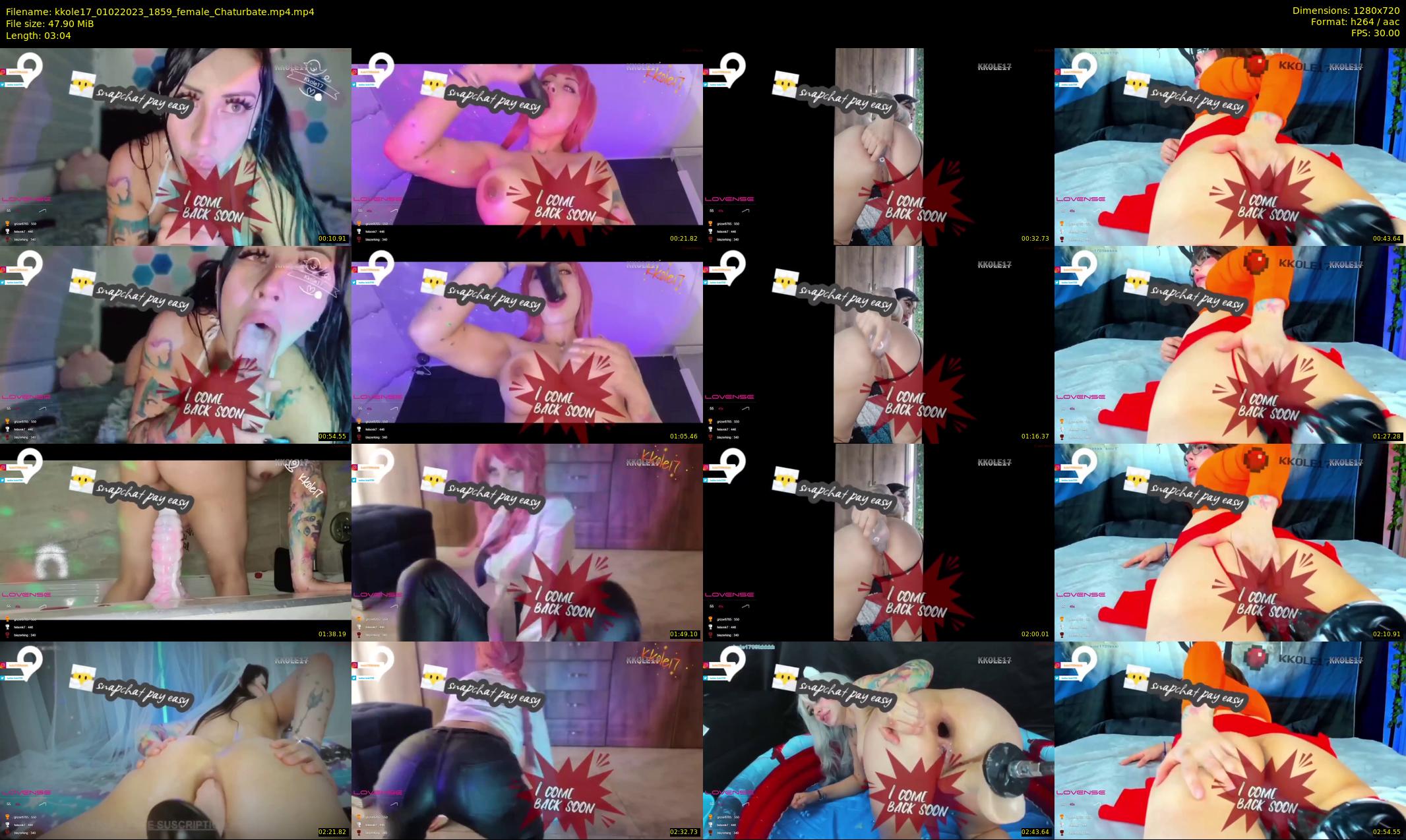 kkole17 — 4 minute Chaturbate female cam show recording, 720p, Feb 1, 2023