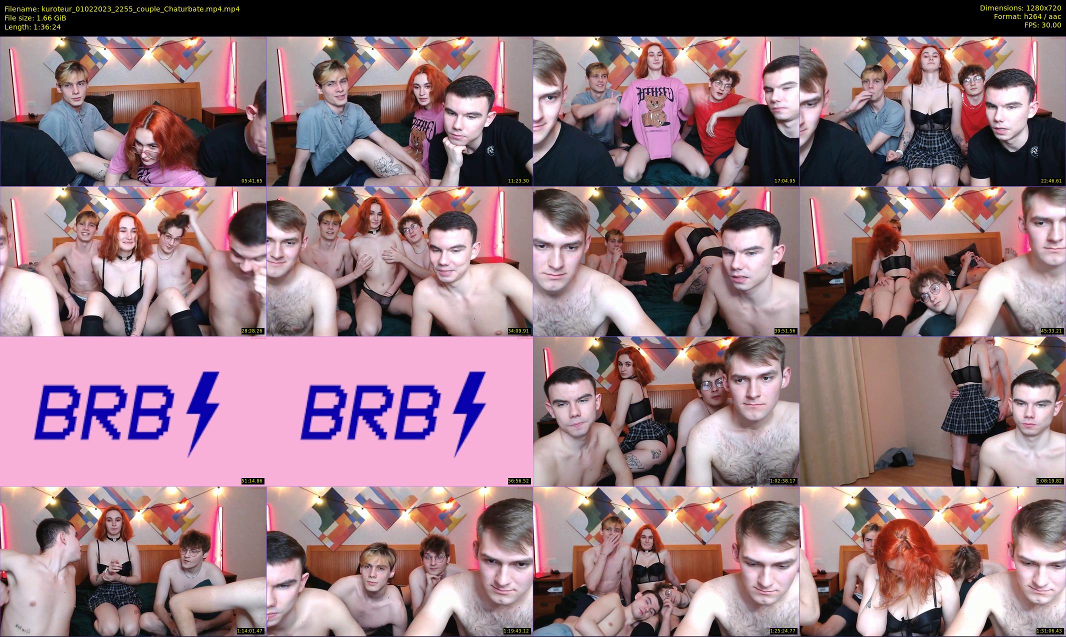 kuroteur — 97 minute Chaturbate couple cam show recording, 720p, Feb 1, 2023