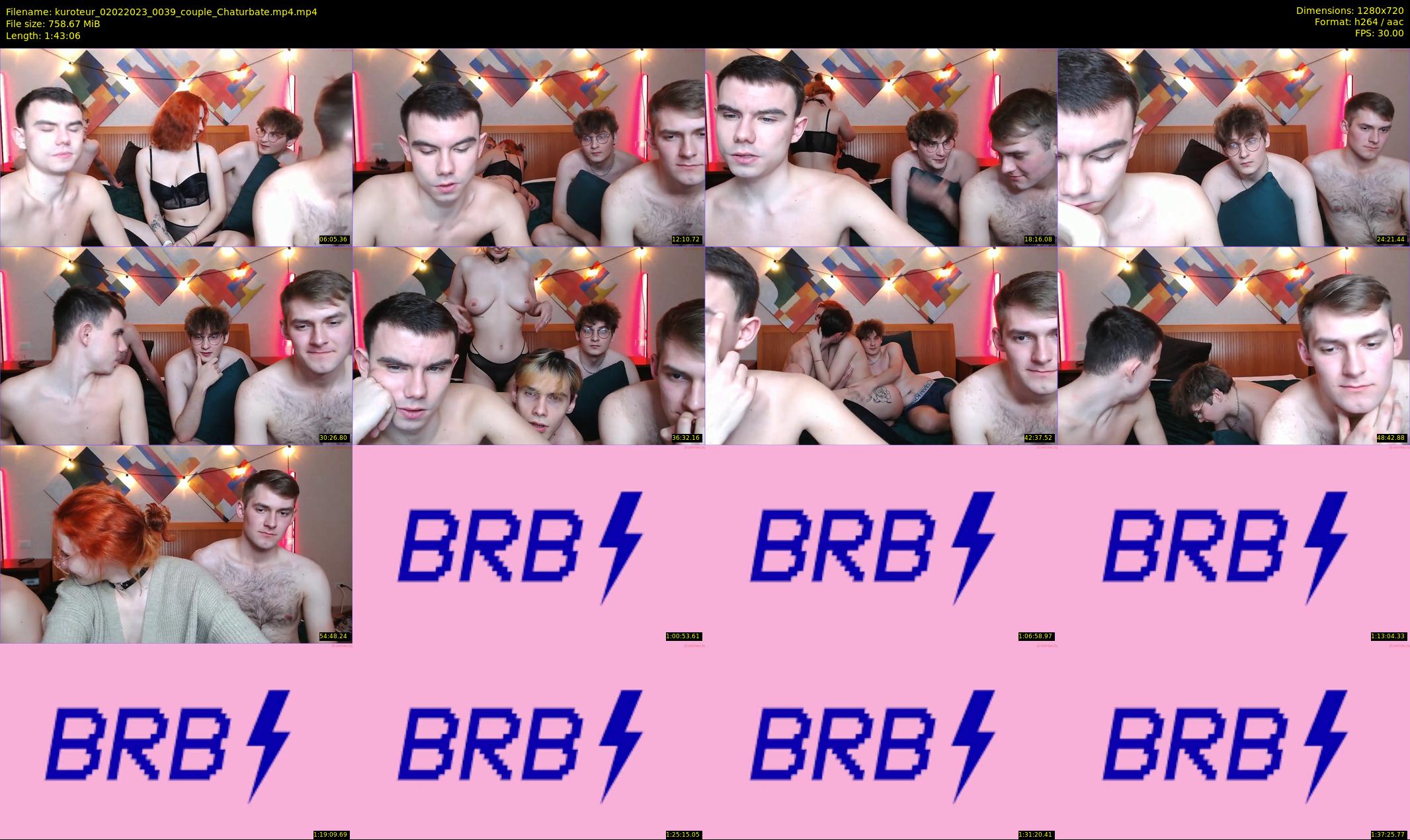 kuroteur — 104 minute Chaturbate couple cam show recording, 720p, Feb 2, 2023