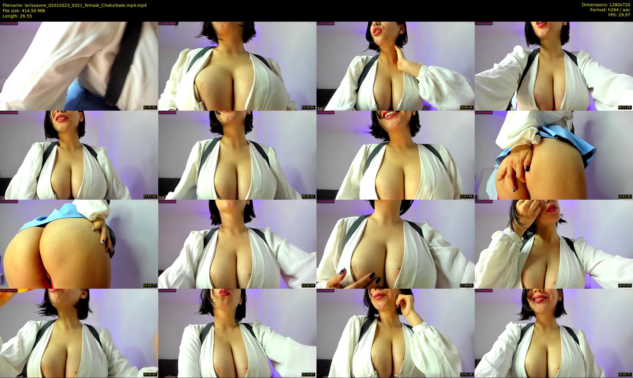 larissaone — 27 minute Chaturbate female cam show recording, 720p, Feb 2, 2023