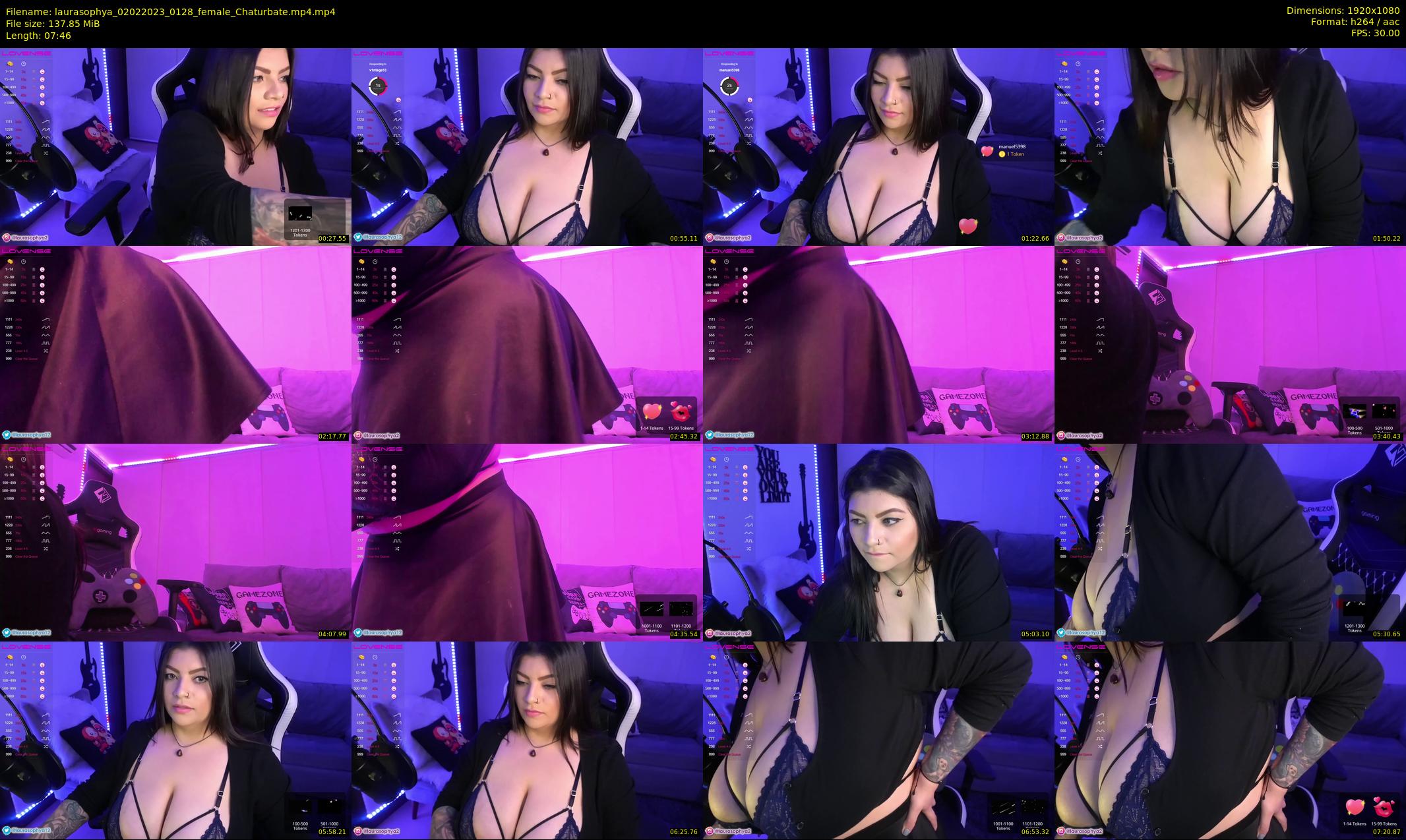 laurasophya — 8 minute Chaturbate female cam show recording, 1080p, Feb 2, 2023