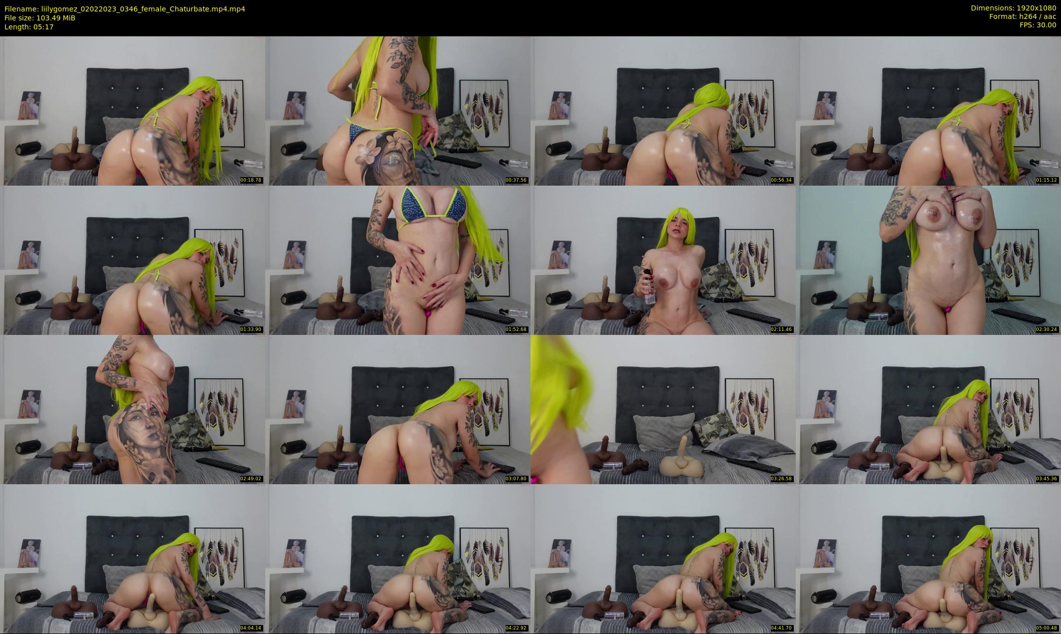 liilygomez — 6 minute Chaturbate female cam show recording, 1080p, Feb 2, 2023