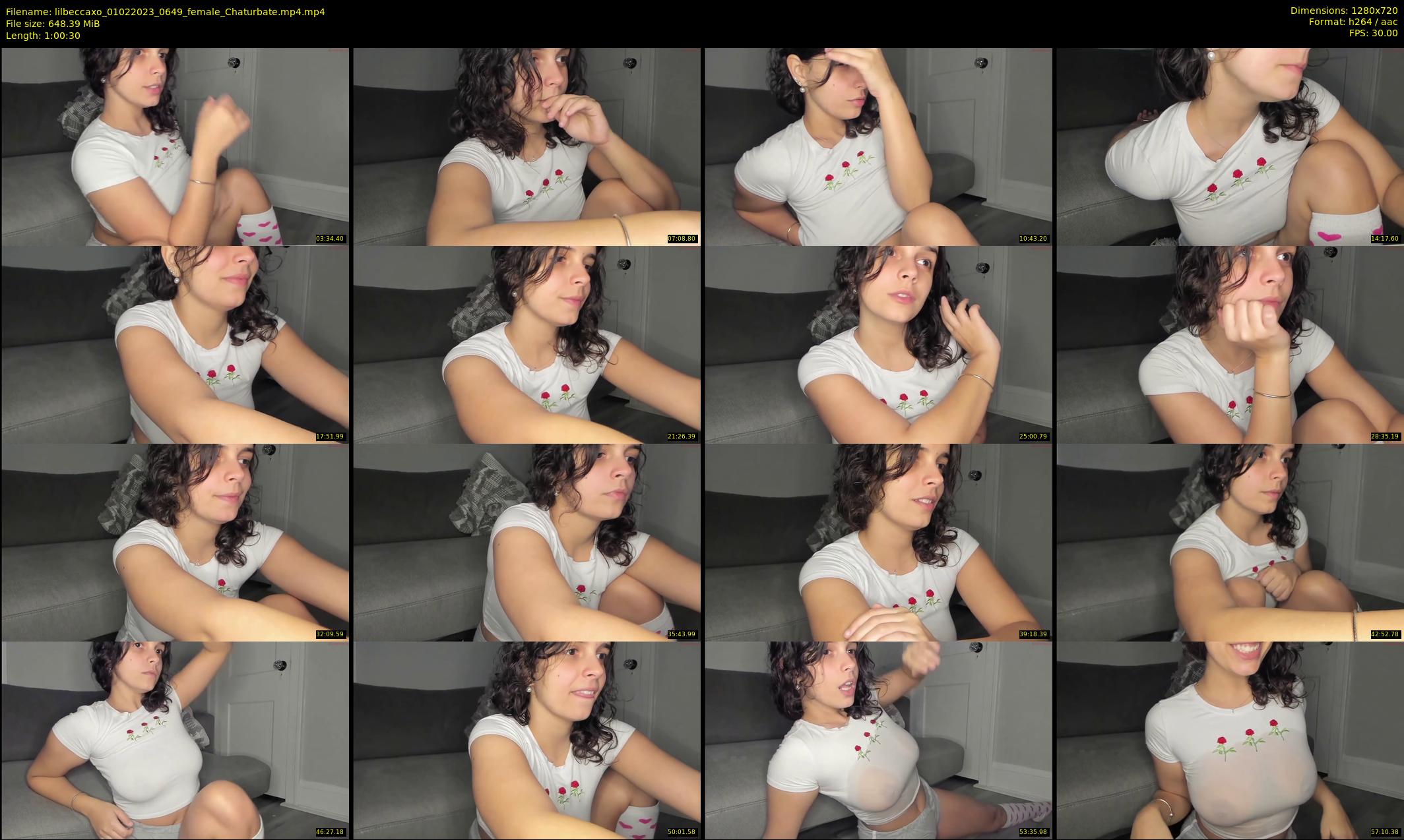lilbeccaxo — 61 minute Chaturbate female cam show recording, 720p, Feb 1, 2023