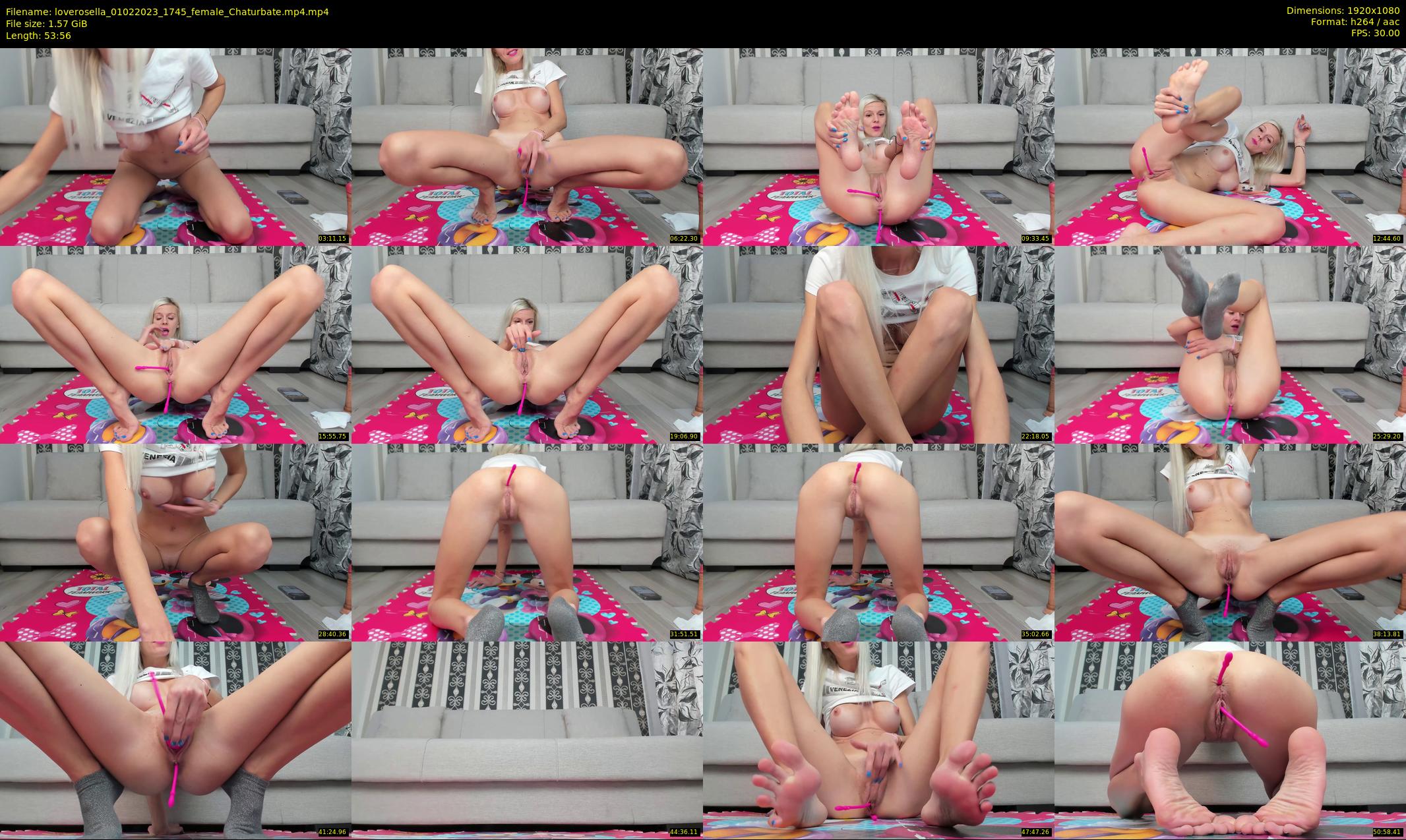 loverosella — 54 minute Chaturbate female cam show recording, 1080p, Feb 1, 2023