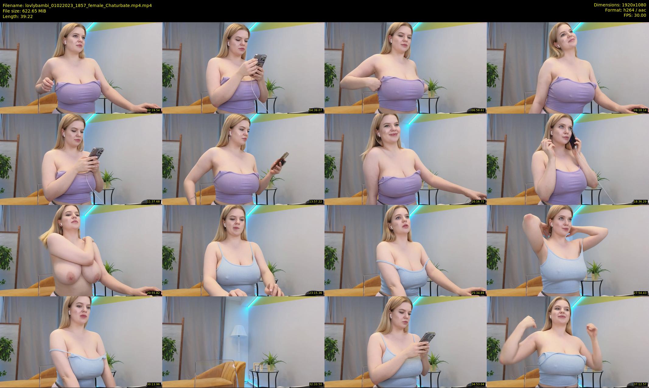 lovlybambi — 40 minute Chaturbate female cam show recording, 1080p, Feb 1, 2023