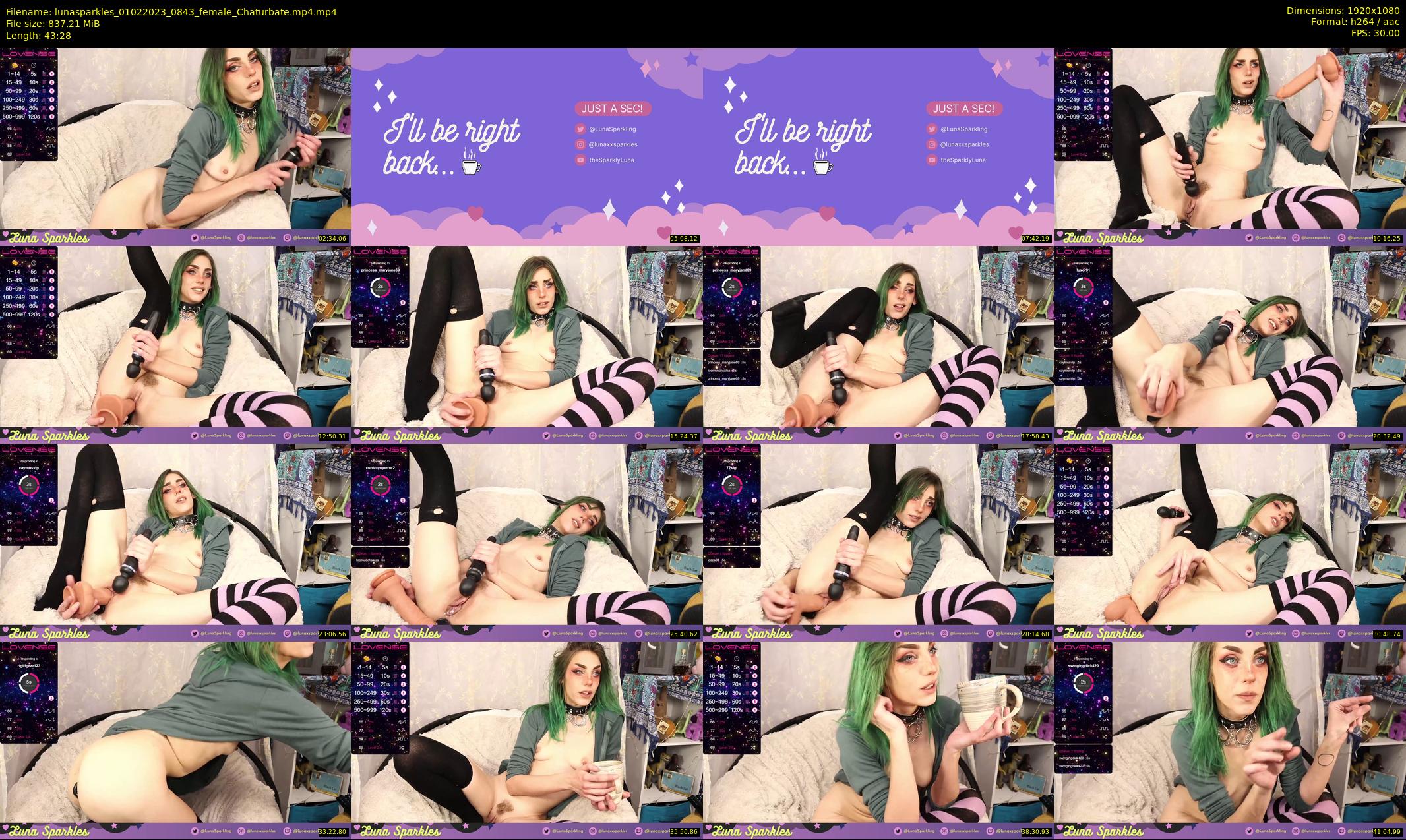 lunasparkles — 44 minute Chaturbate female cam show recording, 1080p, Feb 1, 2023