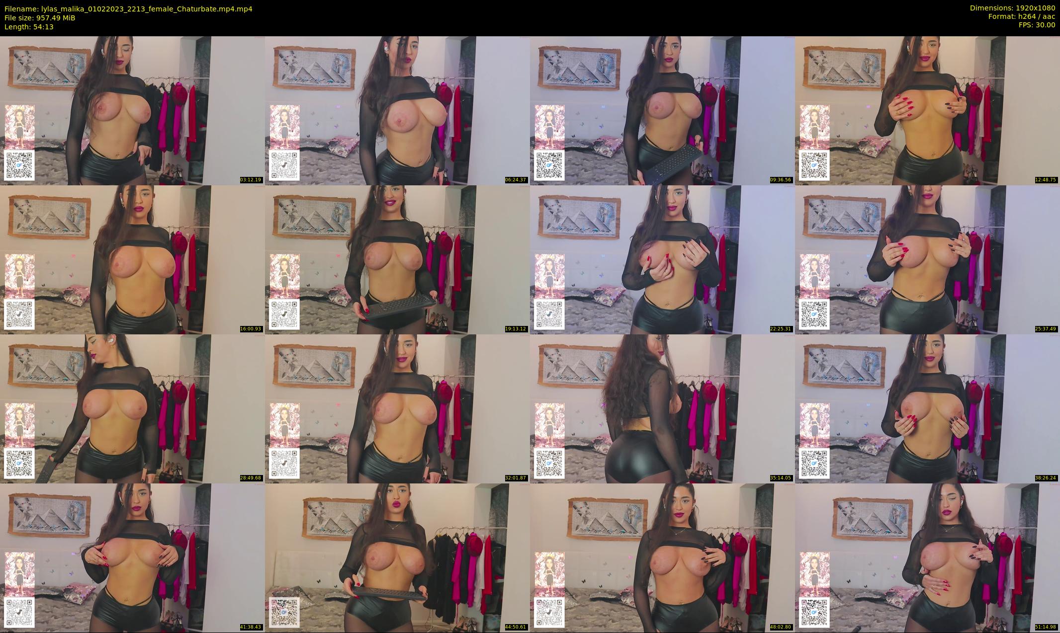 lylas_malika — 55 minute Chaturbate female cam show recording, 1080p, Feb 1, 2023