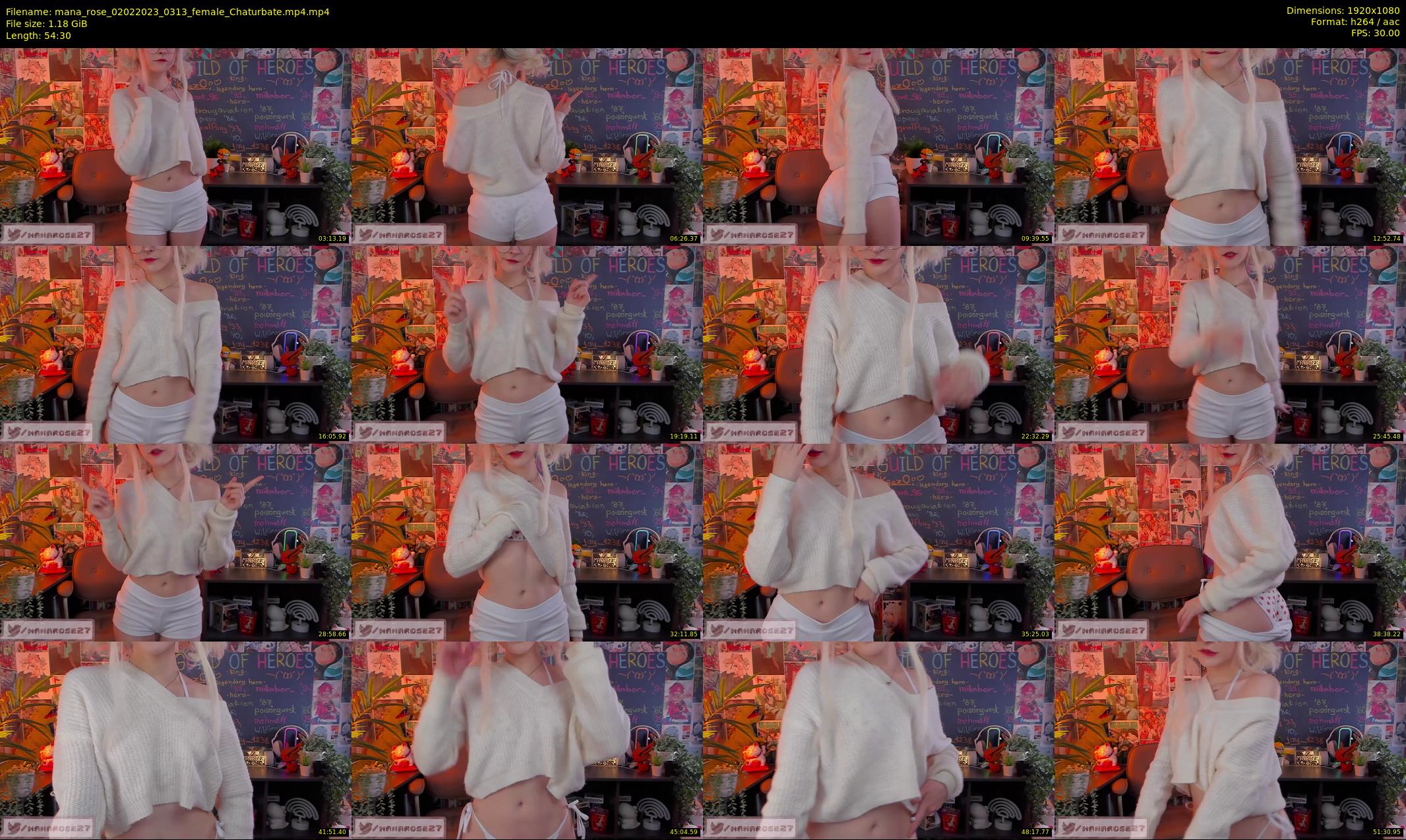 mana_rose — 55 minute Chaturbate female cam show recording, 1080p, Feb 2, 2023