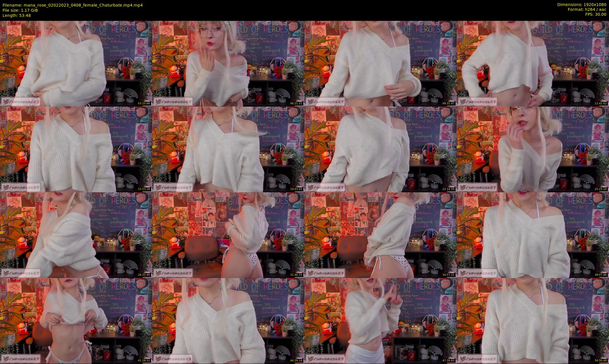 mana_rose — 54 minute Chaturbate female cam show recording, 1080p, Feb 2, 2023