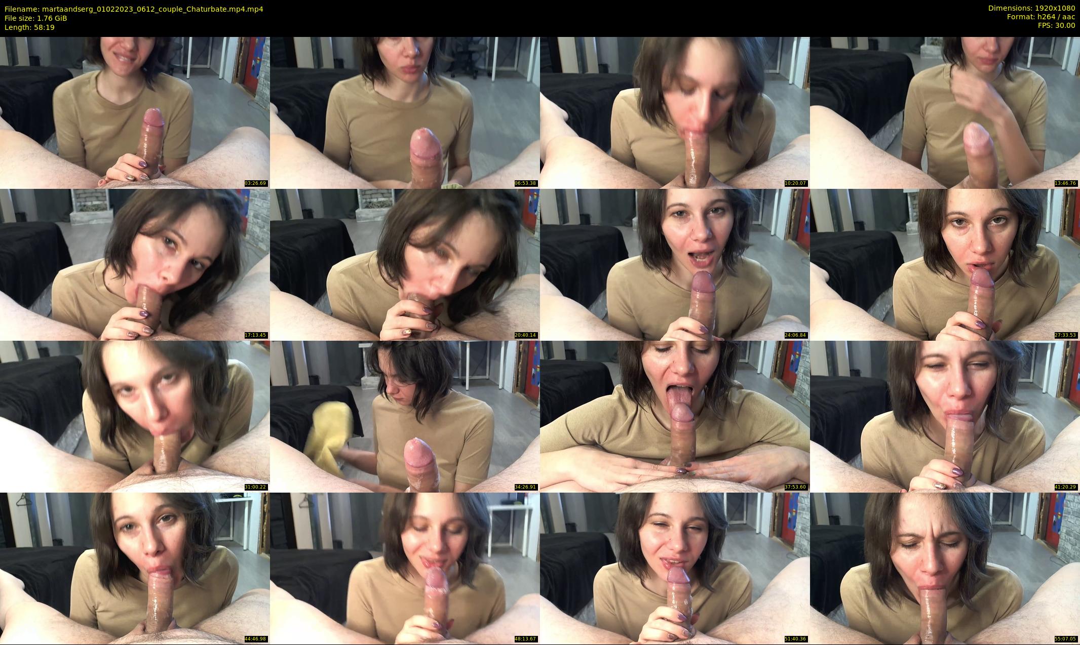 martaandserg — 59 minute Chaturbate female cam show recording, 1080p, Feb 1, 2023