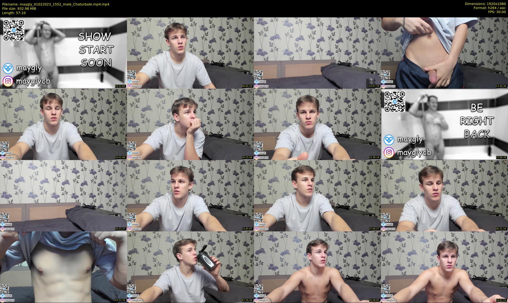 maygly — 58 minute Chaturbate male cam show recording, 1080p, Feb 1, 2023