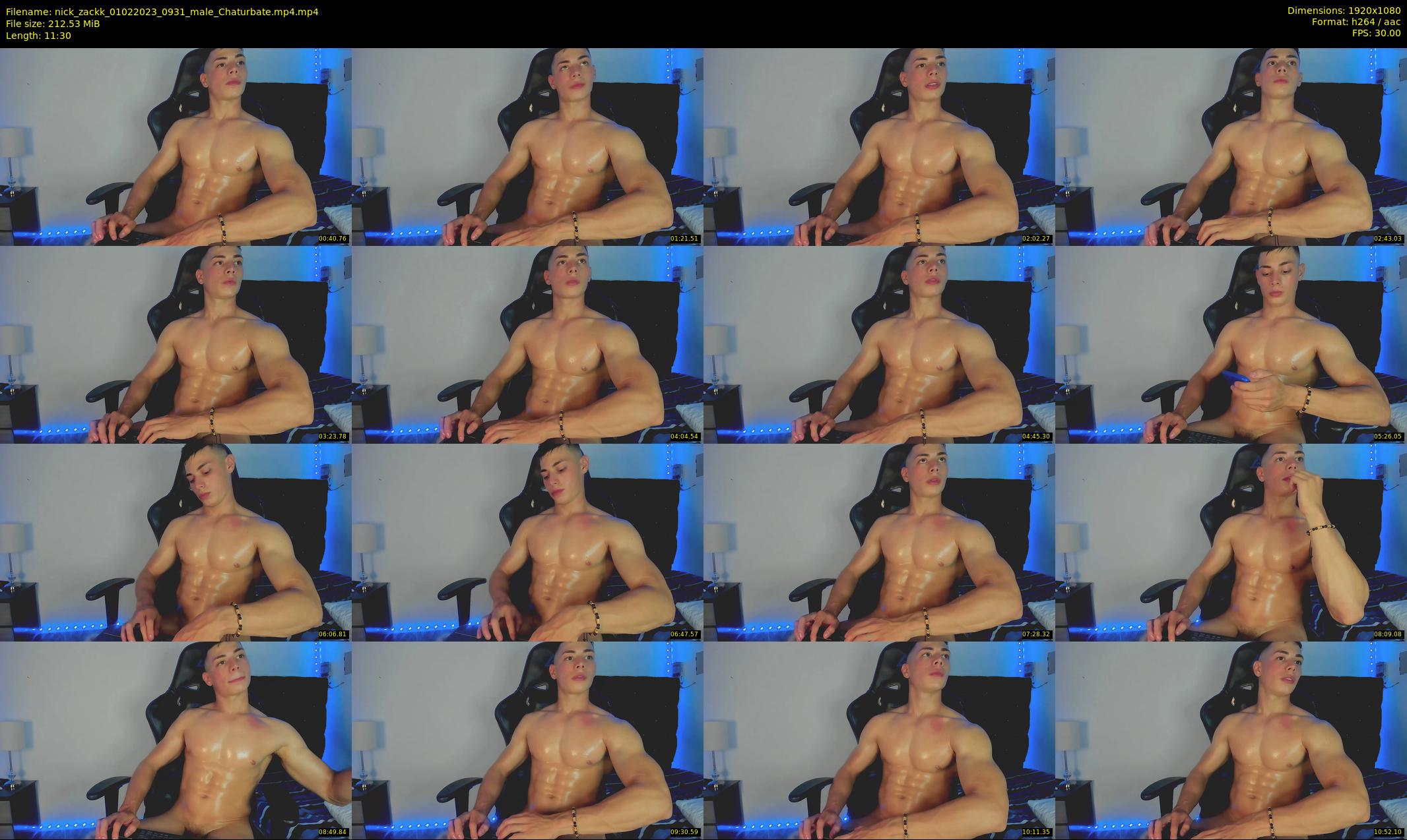 nick_zackk — 12 minute Chaturbate male cam show recording, 1080p, Feb 1, 2023