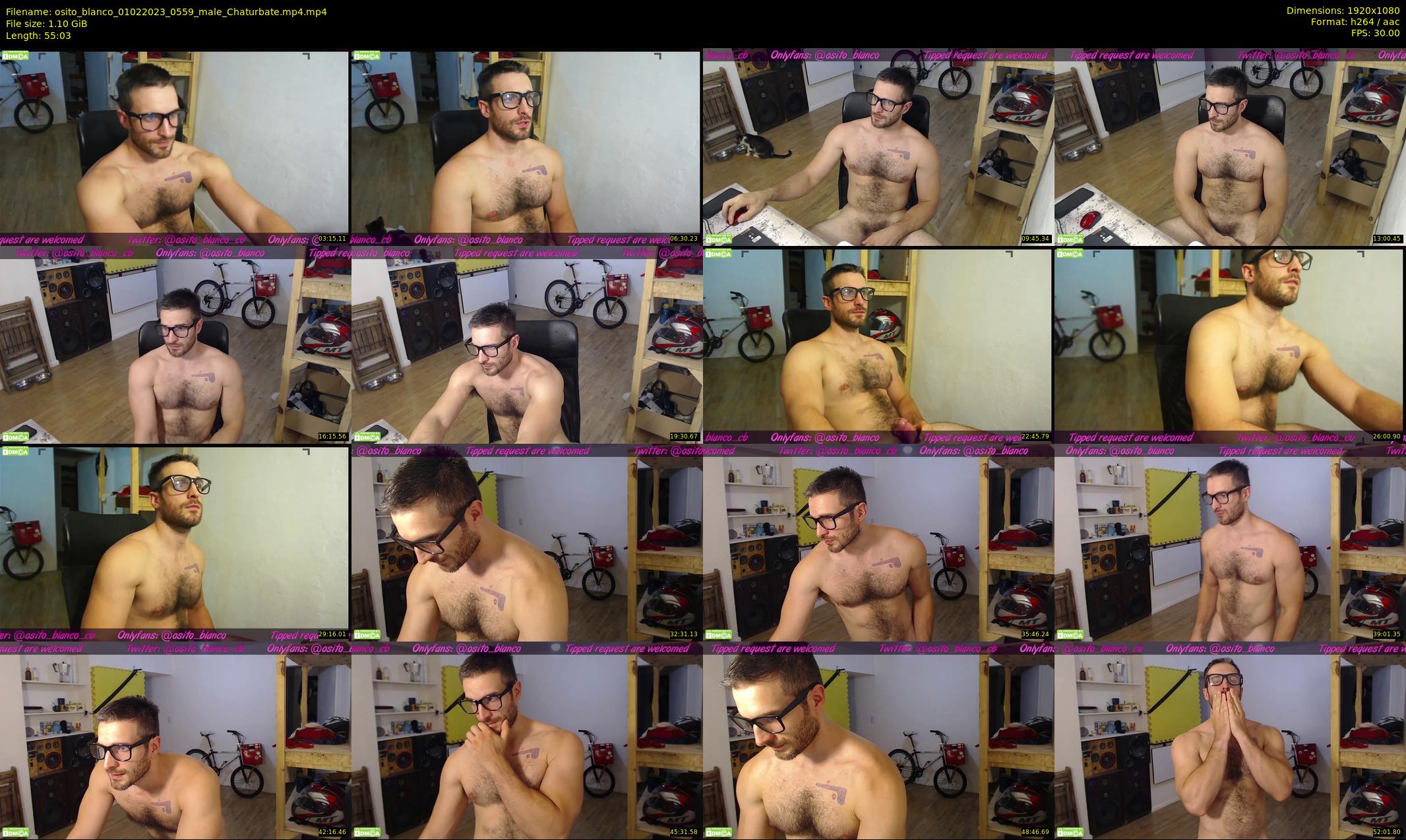 osito_blanco — 56 minute Chaturbate male cam show recording, 1080p, Feb 1, 2023