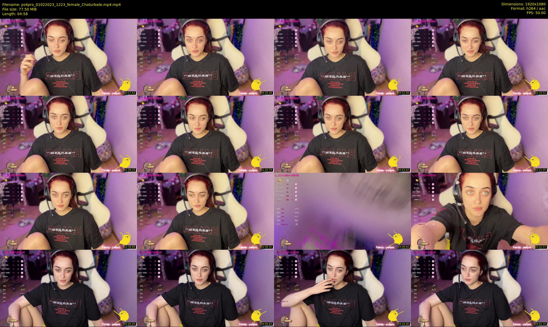 ps4pro — 5 minute Chaturbate female cam show recording, 1080p, Feb 1, 2023