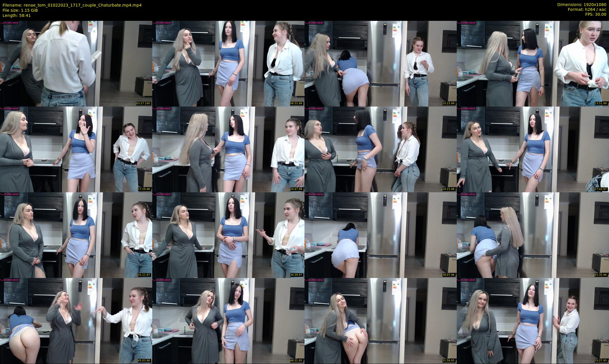 renae_tom — 59 minute Chaturbate couple cam show recording, 1080p, Feb 1, 2023
