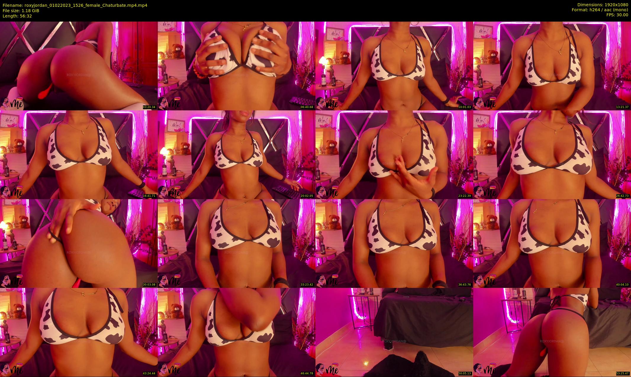 roxyjordan — 57 minute Chaturbate female cam show recording, 1080p, Feb 1, 2023