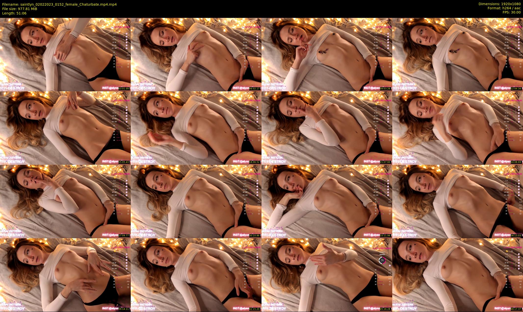 saintlyn — 52 minute Chaturbate female cam show recording, 1080p, Feb 2, 2023