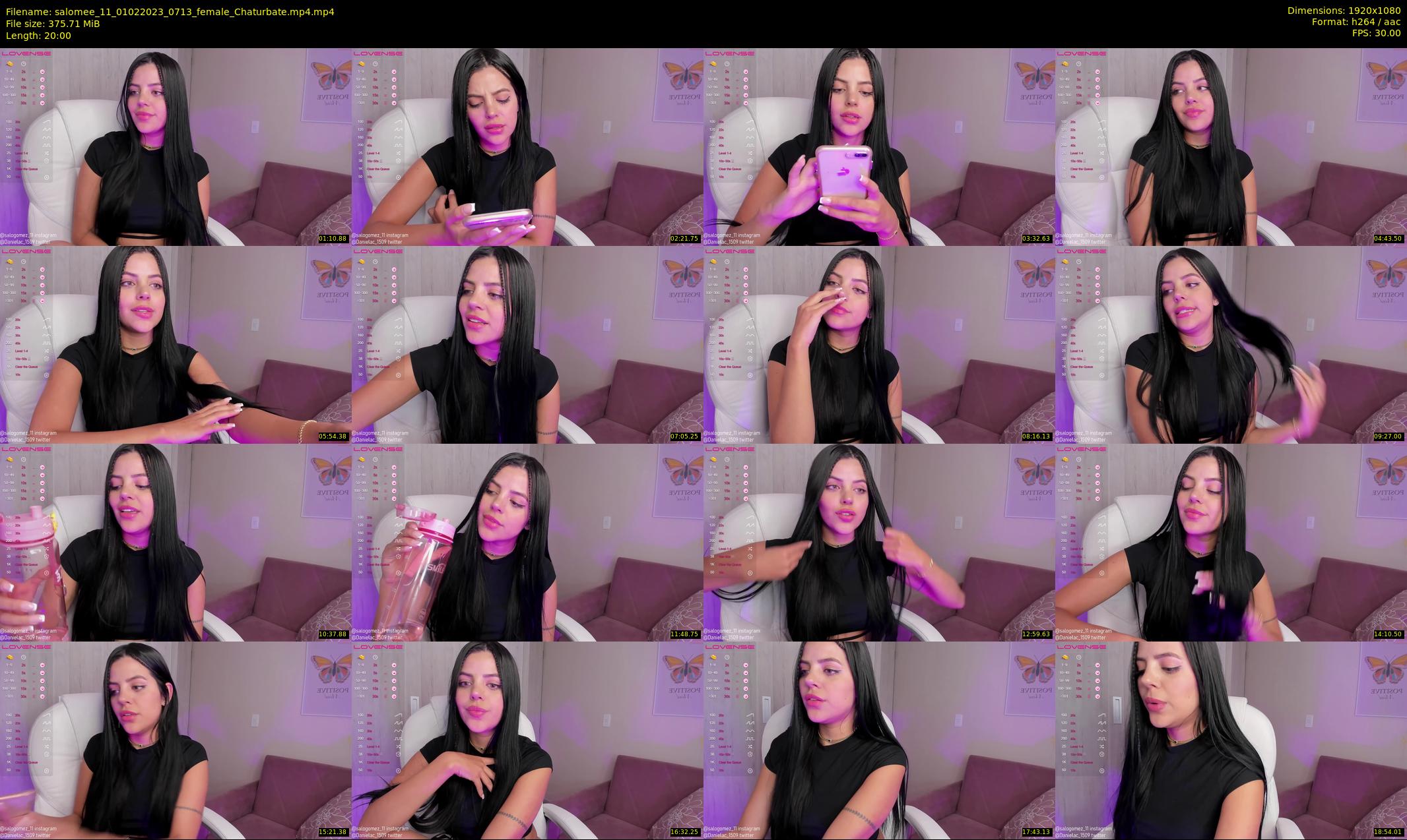 salomee_11 — 20 minute Chaturbate female cam show recording, 1080p, Feb 1, 2023