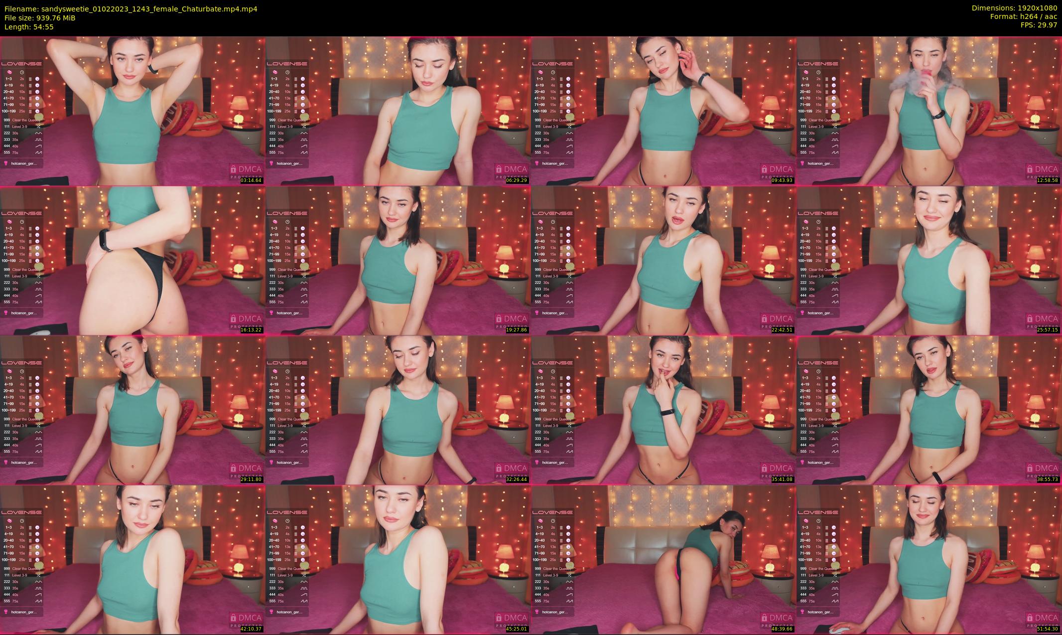 sandysweetie — 55 minute Chaturbate female cam show recording, 1080p, Feb 1, 2023
