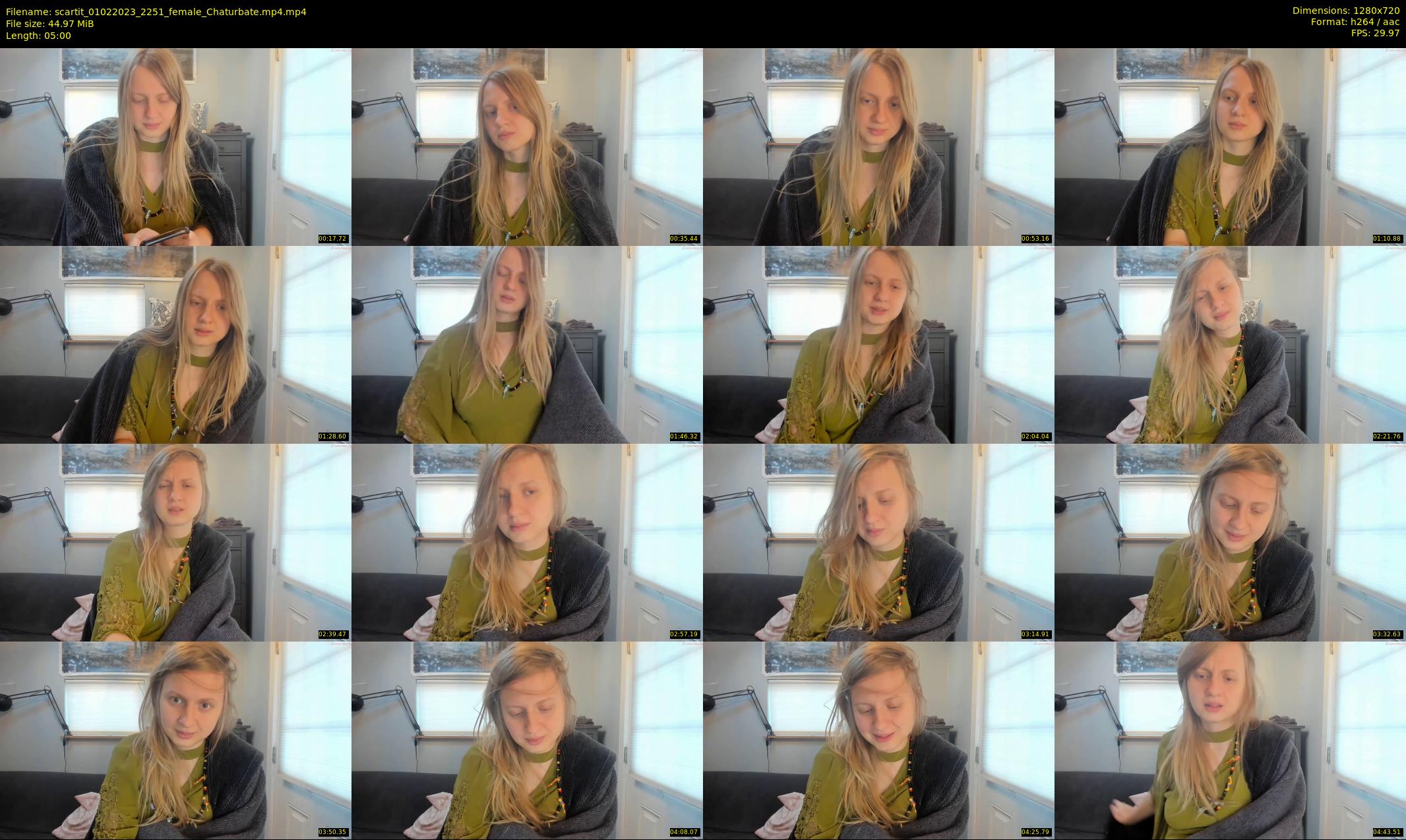 scartit — 5 minute Chaturbate female cam show recording, 720p, Feb 1, 2023