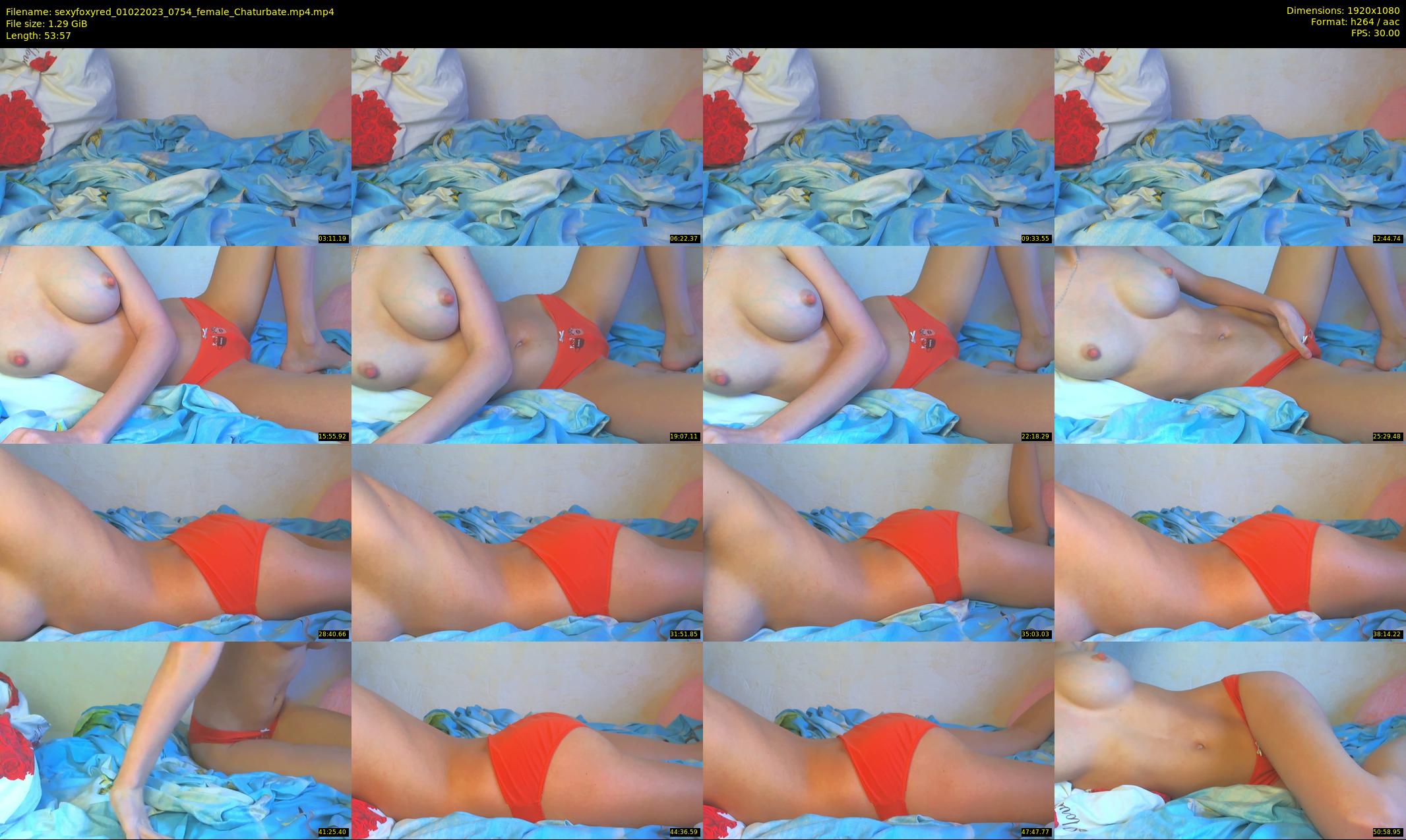 sexyfoxyred — 54 minute Chaturbate female cam show recording, 1080p, Feb 1, 2023