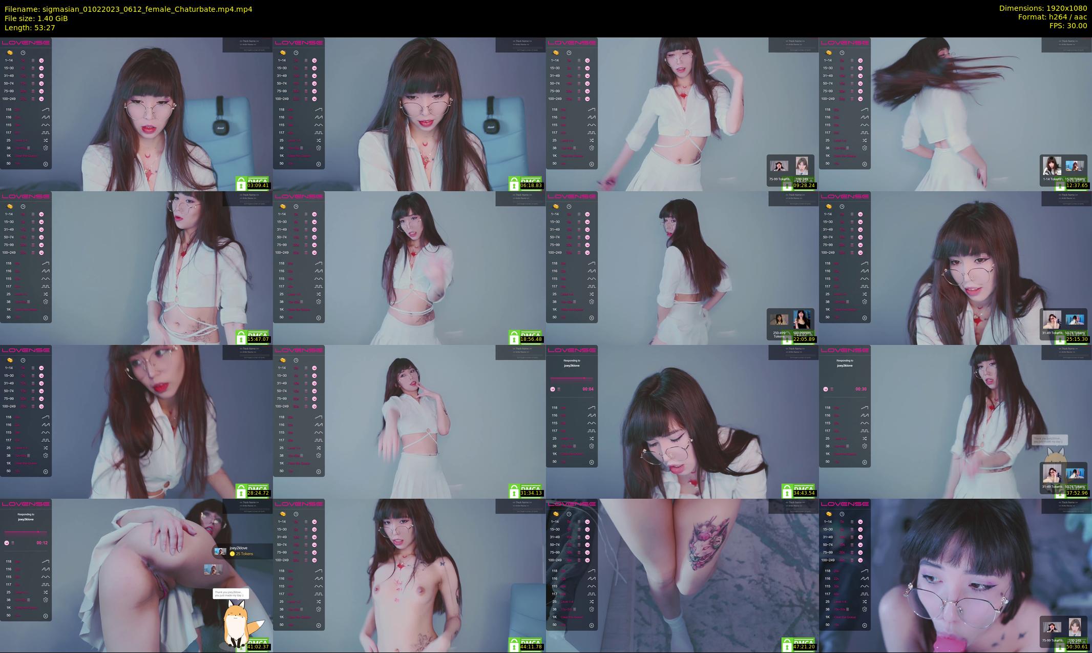 sigmasian — 54 minute Chaturbate female cam show recording, 1080p, Feb 1, 2023