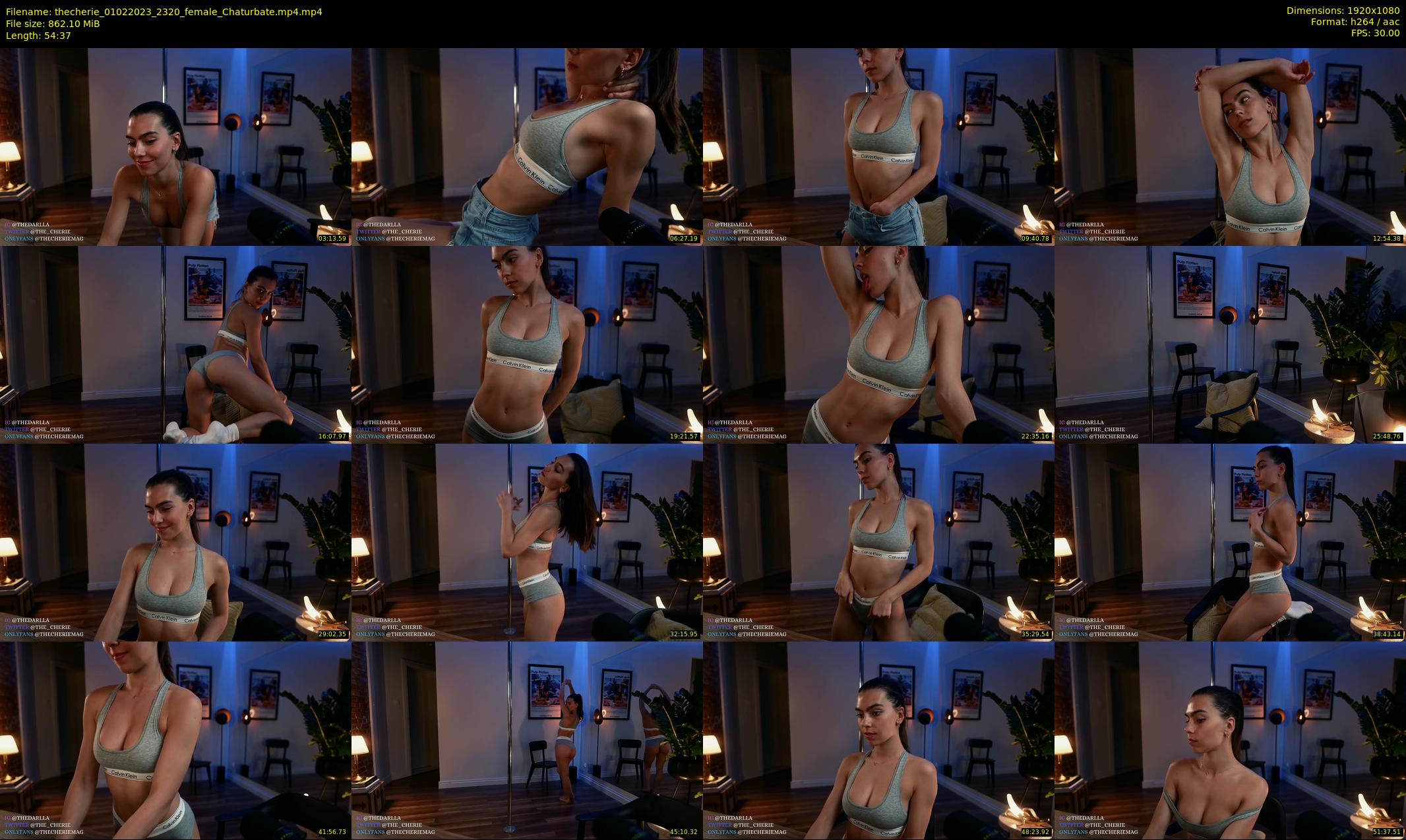 thecherie — 55 minute Chaturbate female cam show recording, 1080p, Feb 1, 2023