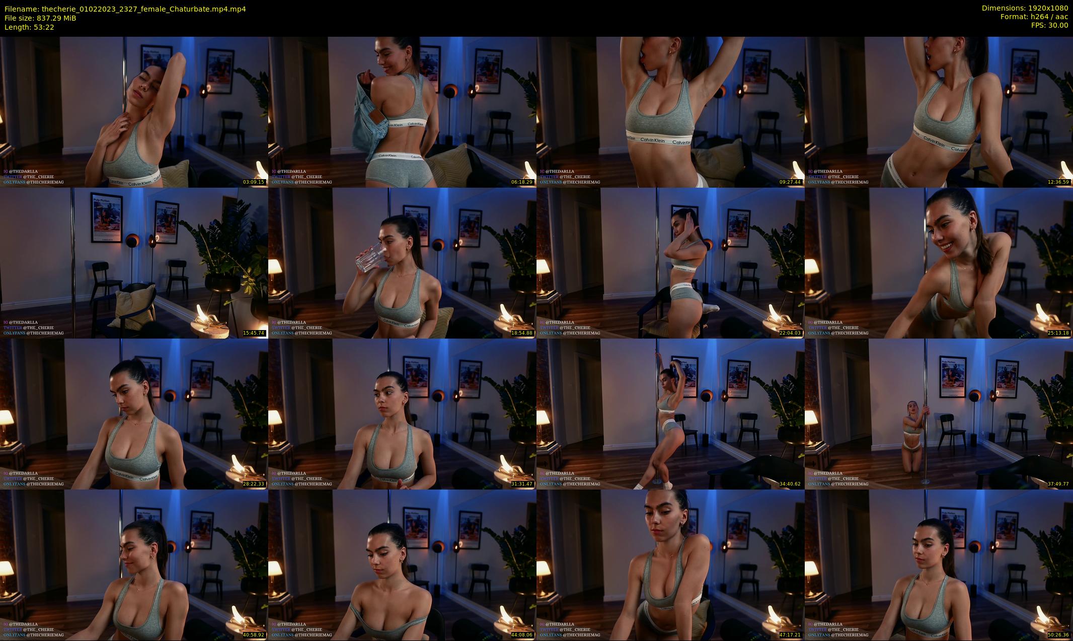 thecherie — 54 minute Chaturbate female cam show recording, 1080p, Feb 1, 2023