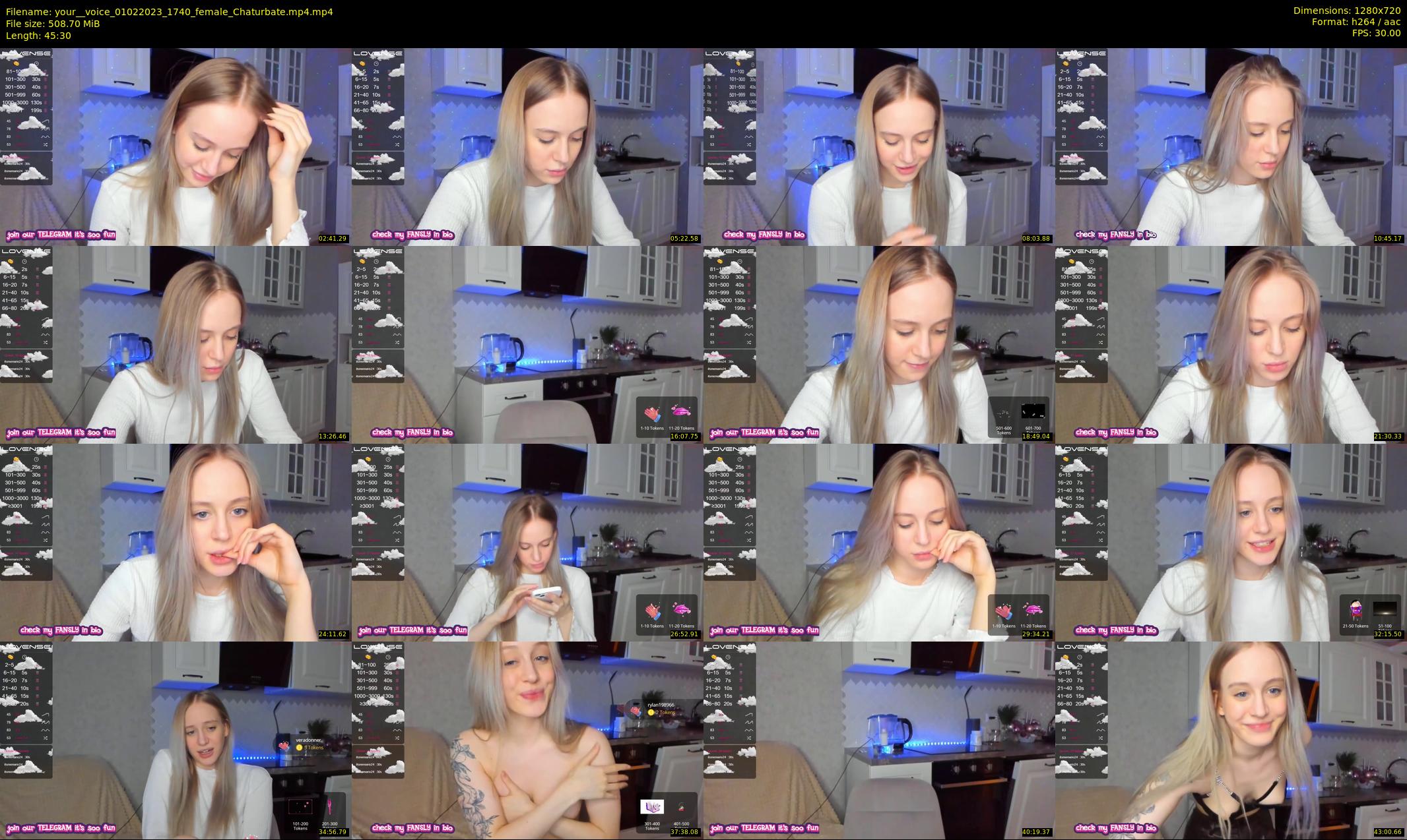 your__voice — 46 minute Chaturbate female cam show recording, 720p, Feb 1, 2023