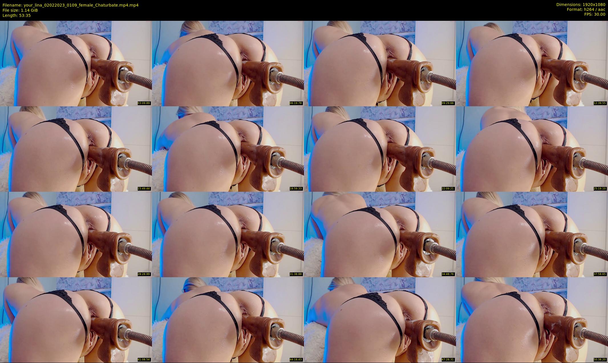 your_lina — 54 minute Chaturbate female cam show recording, 1080p, Feb 2, 2023