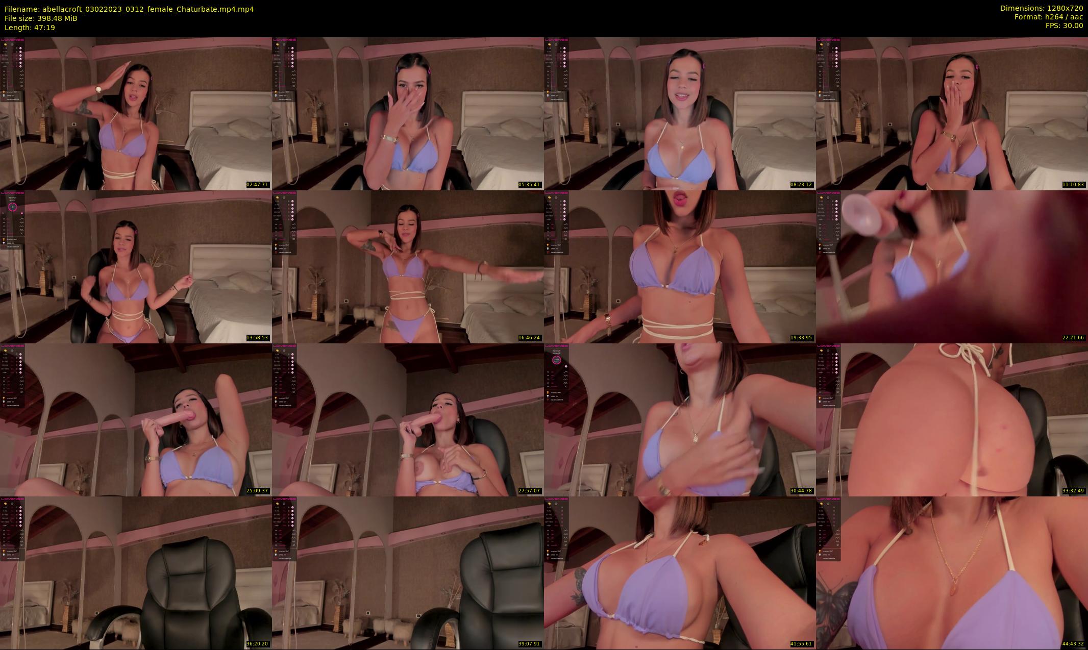 abellacroft — 48 minute Chaturbate female cam show recording, 720p, Feb 3, 2023