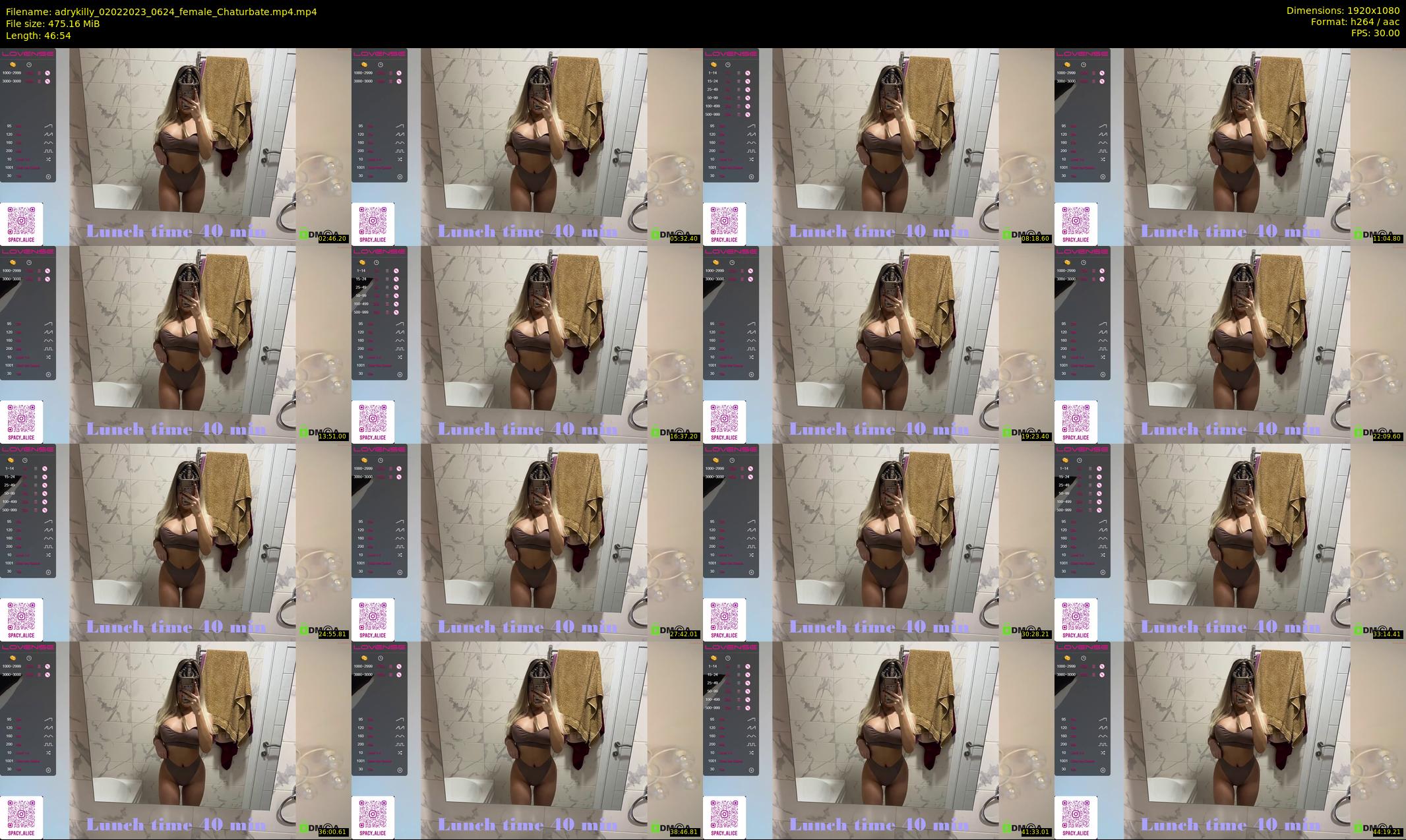 adrykilly — 47 minute Chaturbate female cam show recording, 1080p, Feb 2, 2023