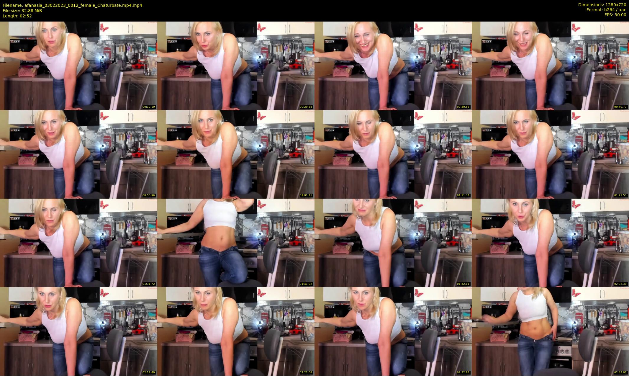 afanasia — 3 minute Chaturbate female cam show recording, 720p, Feb 3, 2023