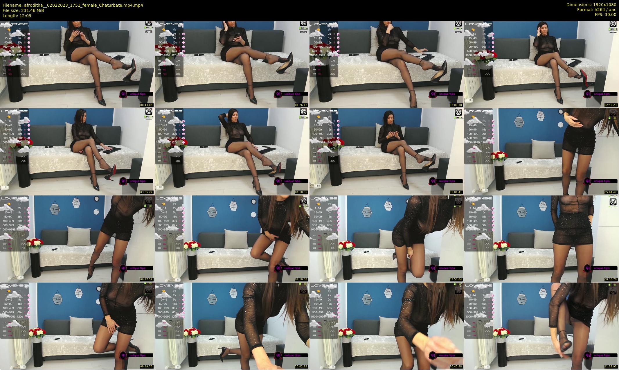 afroditha_ — 13 minute Chaturbate female cam show recording, 1080p, Feb 2, 2023