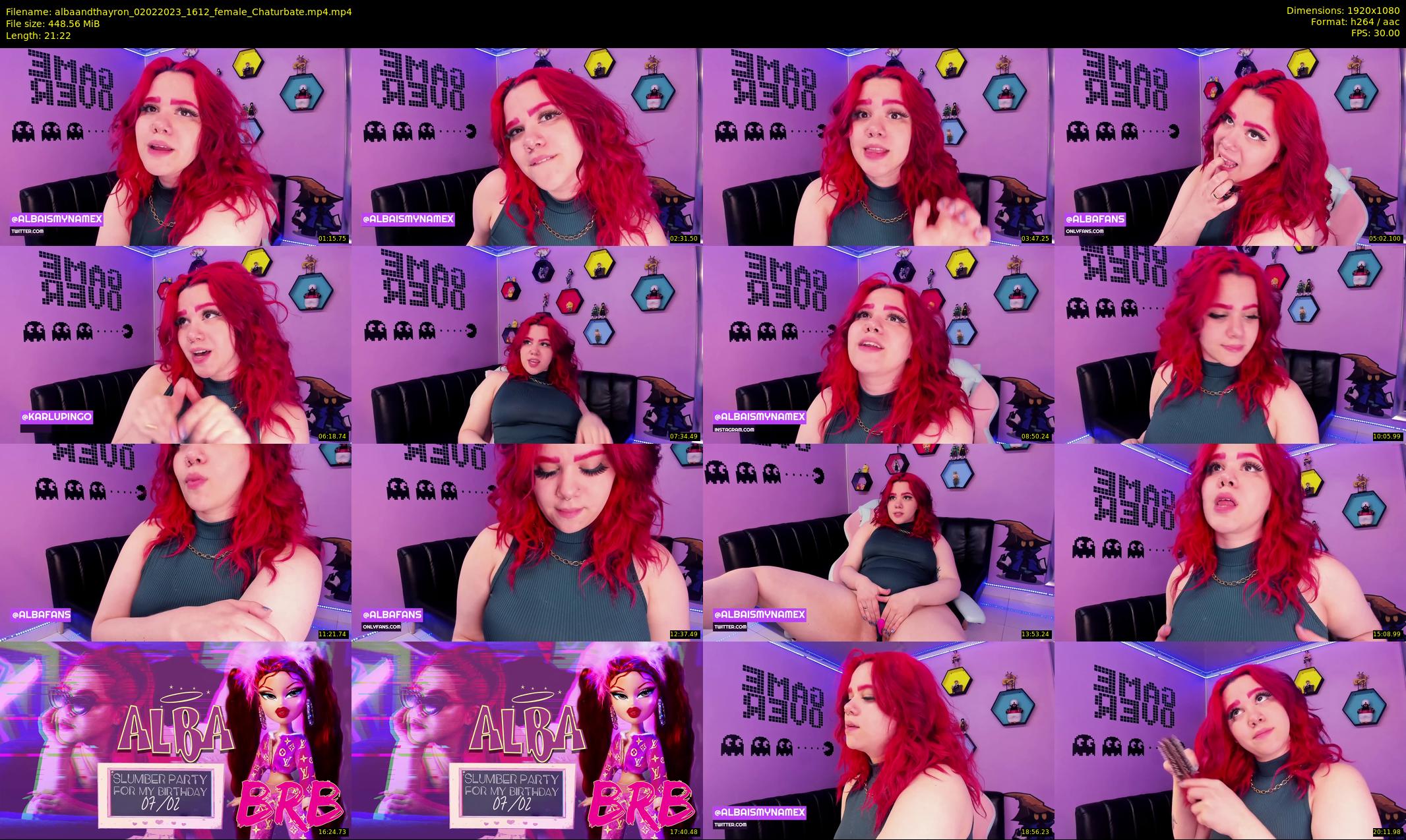 albaandthayron — 22 minute Chaturbate couple cam show recording, 1080p, Feb 2, 2023