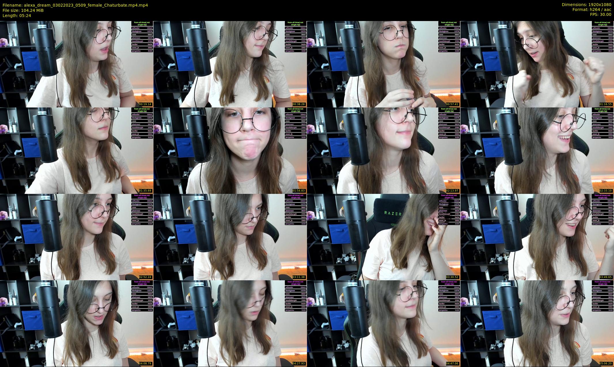 alexa_dream — 6 minute Chaturbate female cam show recording, 1080p, Feb 3, 2023