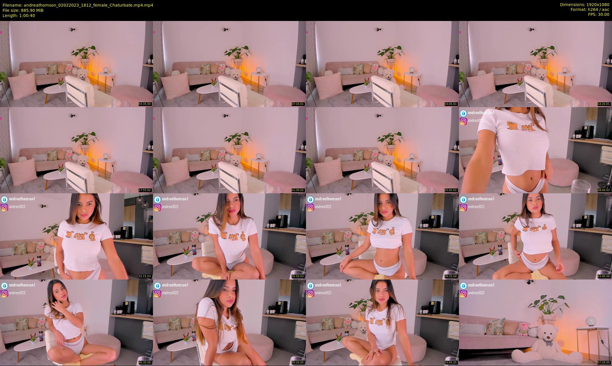 andreathomson — 61 minute Chaturbate female cam show recording, 1080p, Feb 2, 2023