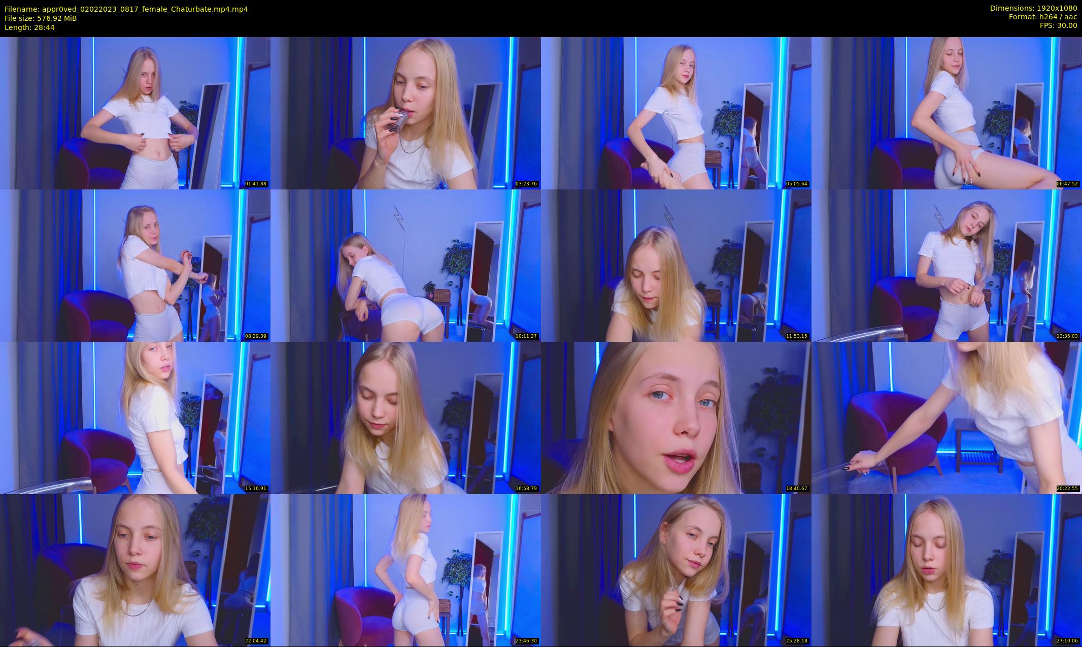 appr0ved — 29 minute Chaturbate female cam show recording, 1080p, Feb 2, 2023
