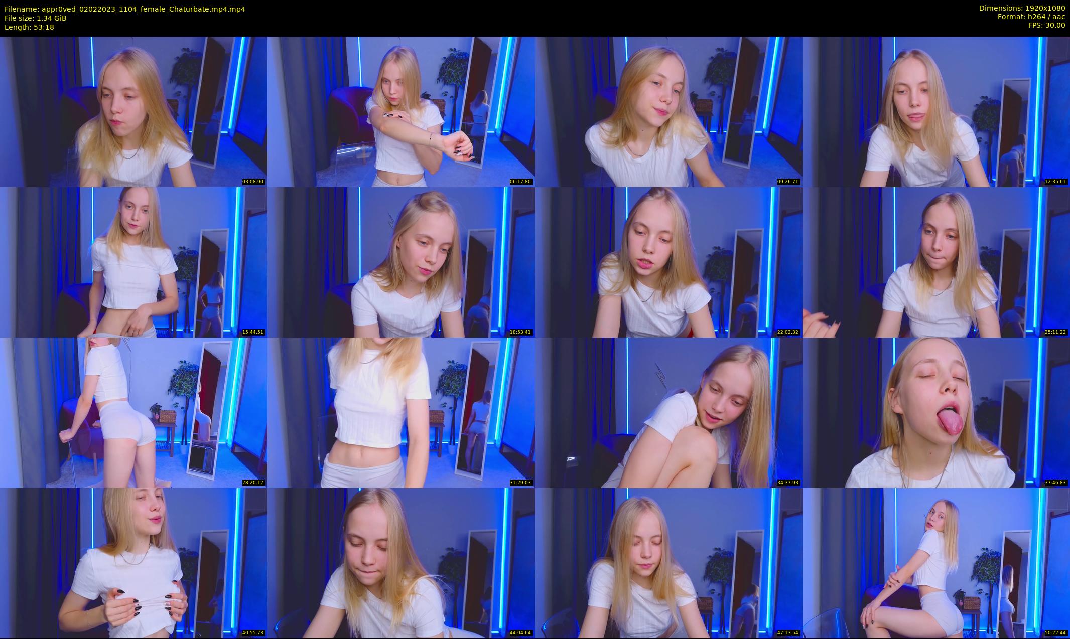 appr0ved — 54 minute Chaturbate female cam show recording, 1080p, Feb 2, 2023