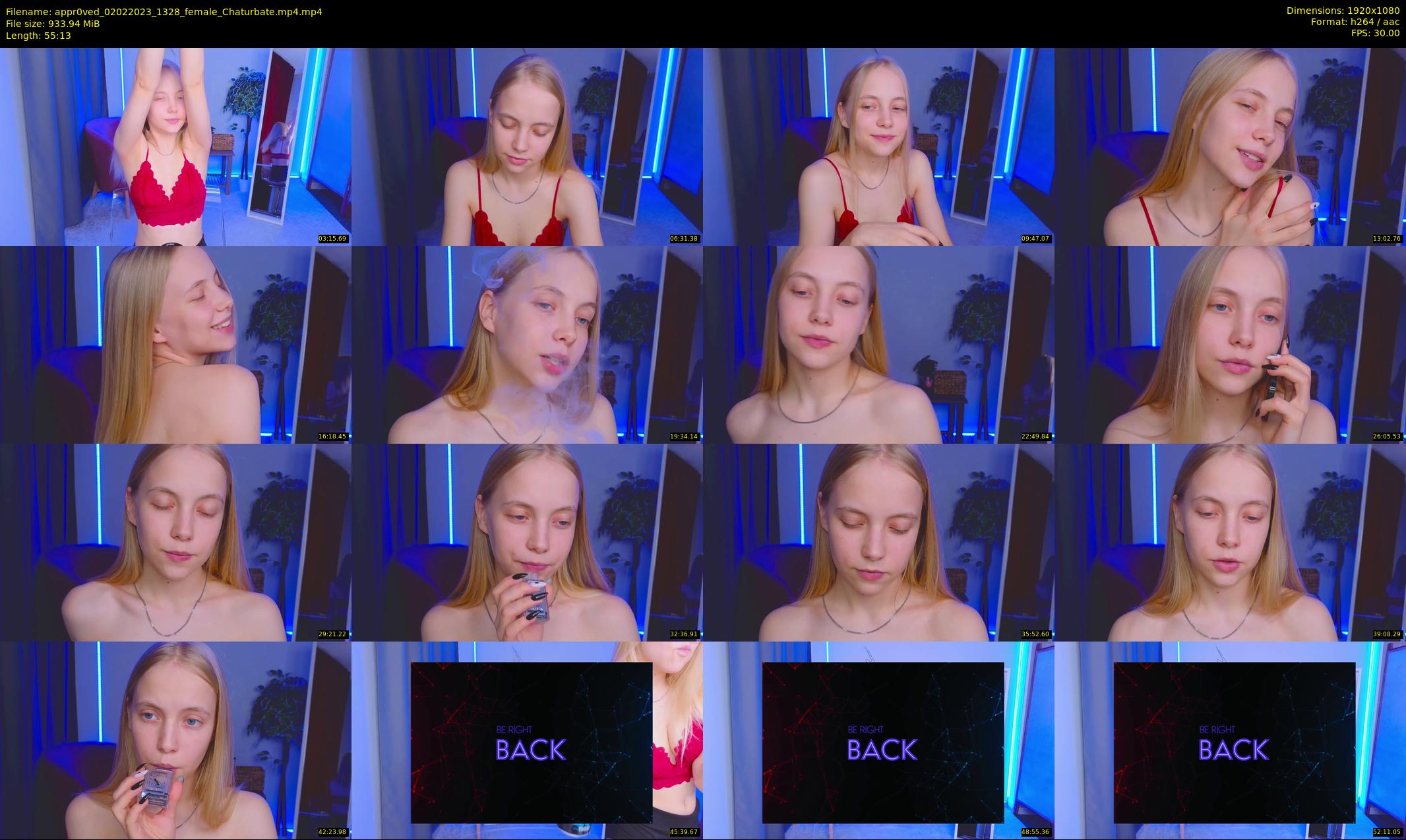 appr0ved — 56 minute Chaturbate female cam show recording, 1080p, Feb 2, 2023