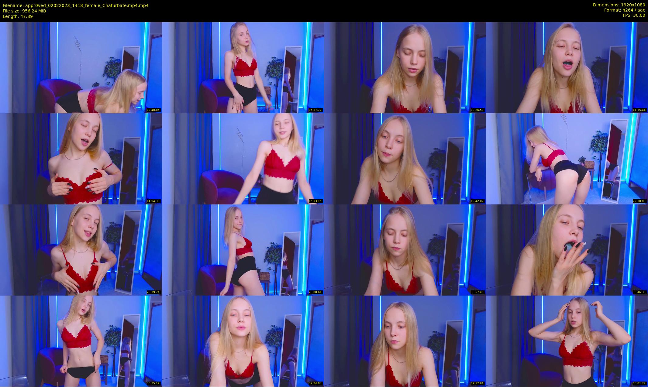 appr0ved — 48 minute Chaturbate female cam show recording, 1080p, Feb 2, 2023