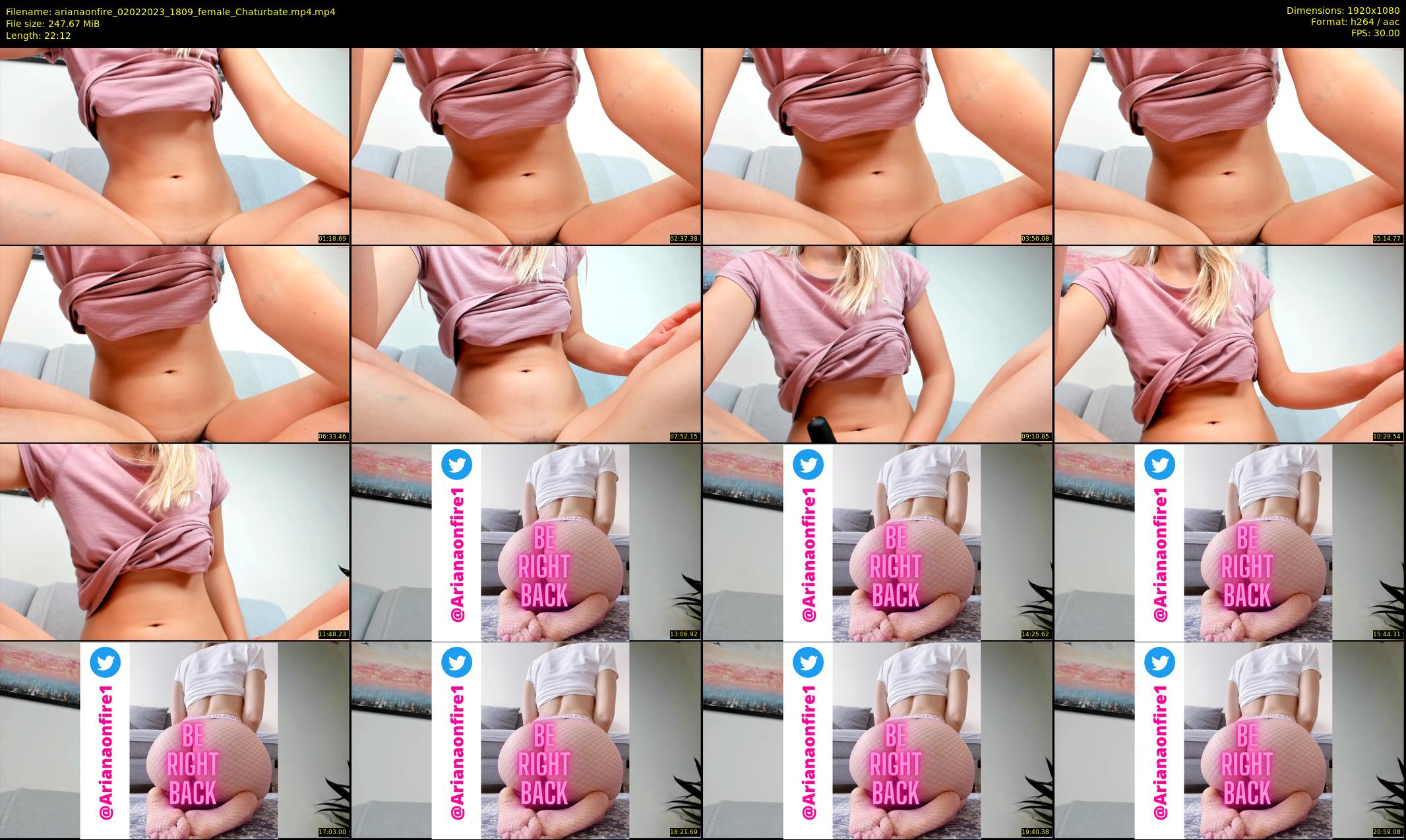 arianaonfire — 23 minute Chaturbate couple cam show recording, 1080p, Feb 2, 2023