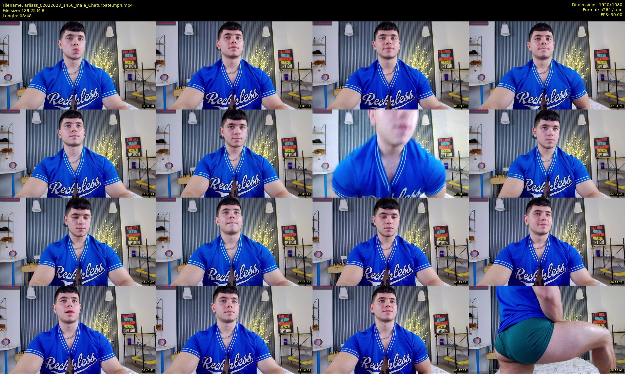 arilass — 9 minute Chaturbate male cam show recording, 1080p, Feb 2, 2023