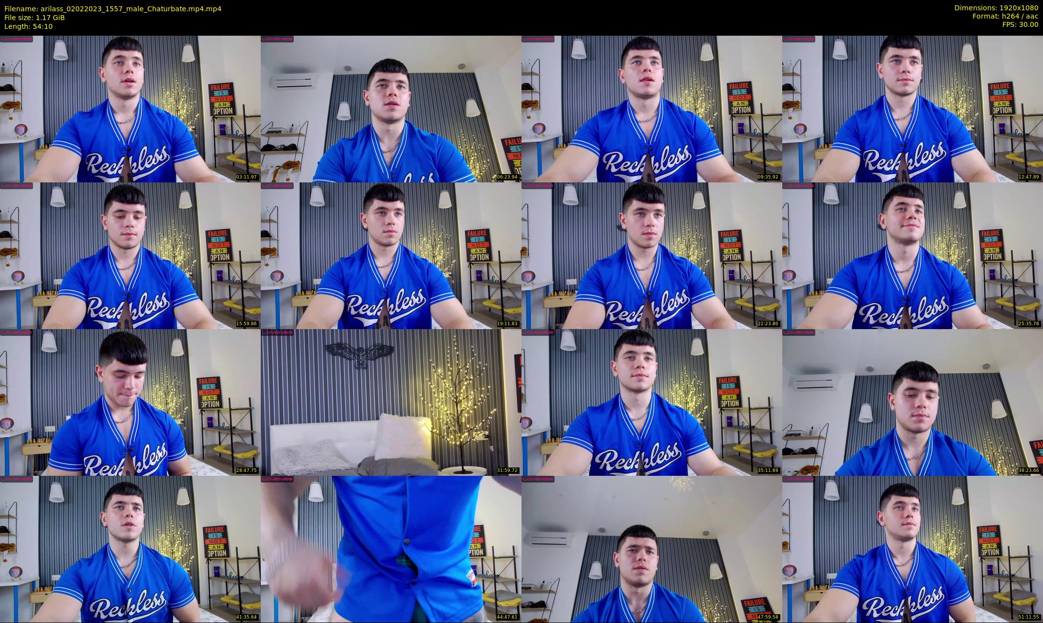 arilass — 55 minute Chaturbate male cam show recording, 1080p, Feb 2, 2023