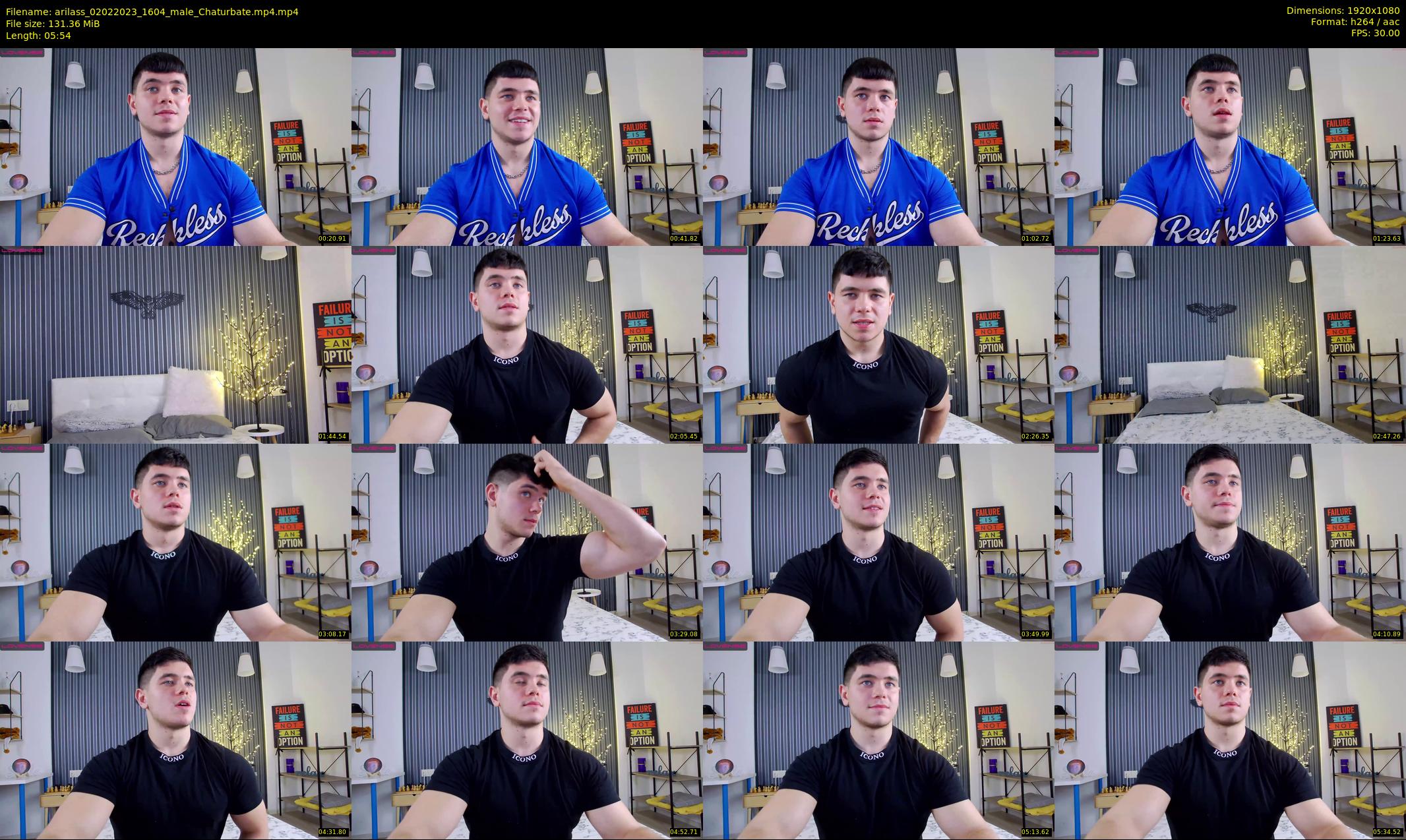 arilass — 6 minute Chaturbate male cam show recording, 1080p, Feb 2, 2023