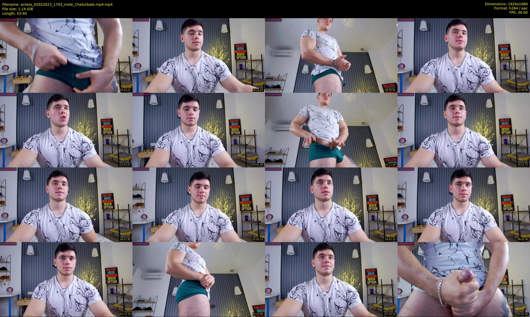 arilass — 54 minute Chaturbate male cam show recording, 1080p, Feb 2, 2023