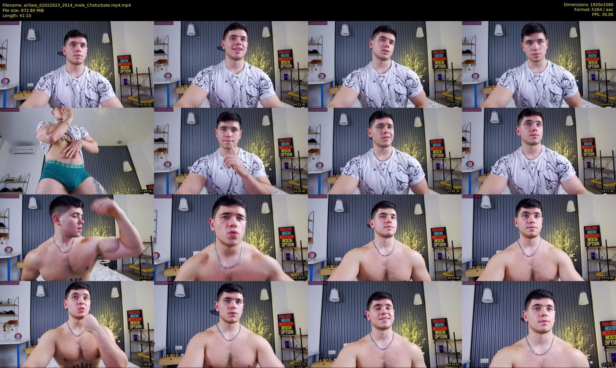 arilass — 42 minute Chaturbate male cam show recording, 1080p, Feb 2, 2023