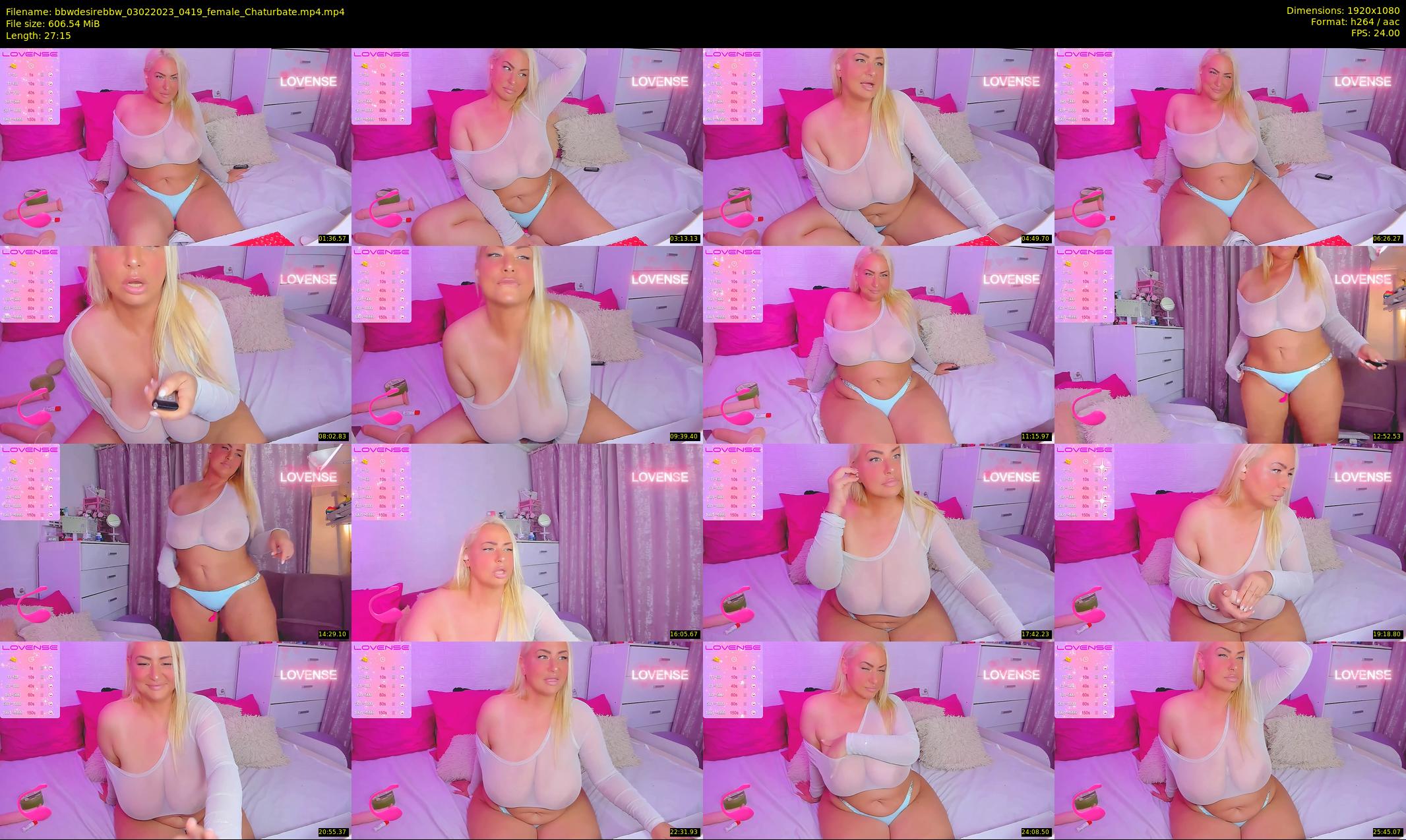 bbwdesirebbw — 28 minute Chaturbate female cam show recording, 1080p, Feb 3, 2023