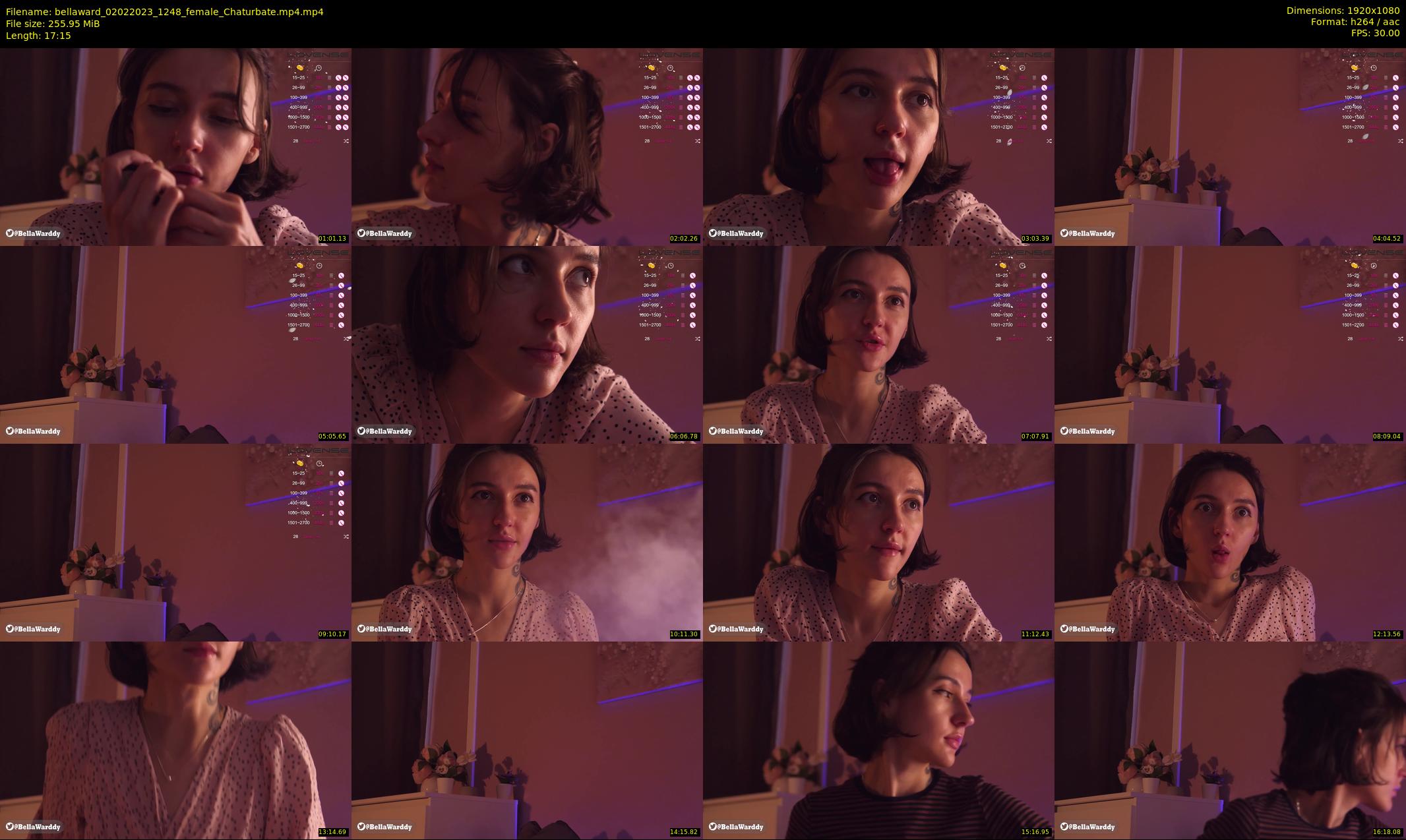 bellaward — 18 minute Chaturbate female cam show recording, 1080p, Feb 2, 2023