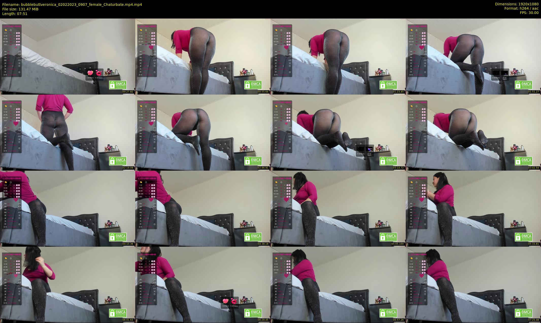 bubblebuttveronica — 8 minute Chaturbate female cam show recording, 1080p, Feb 2, 2023